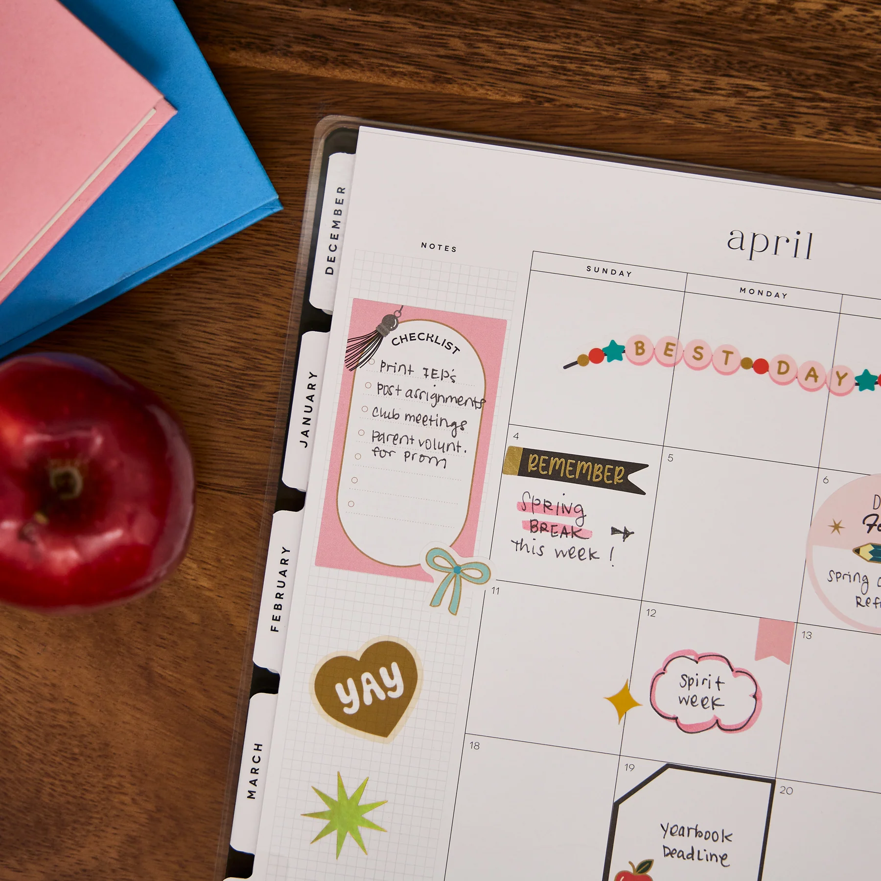 2026–2027 Bright Lessons Customizable Teacher Planner - Big Teacher Layout - 12 Months - Image 5