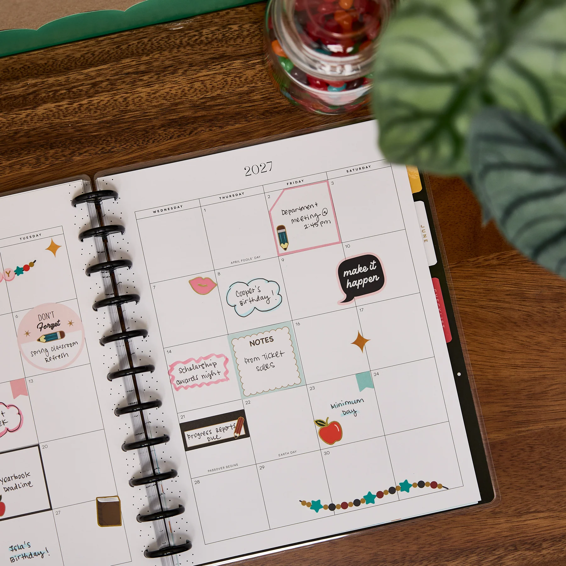 2026–2027 Bright Lessons Customizable Teacher Planner - Big Teacher Layout - 12 Months - Image 6