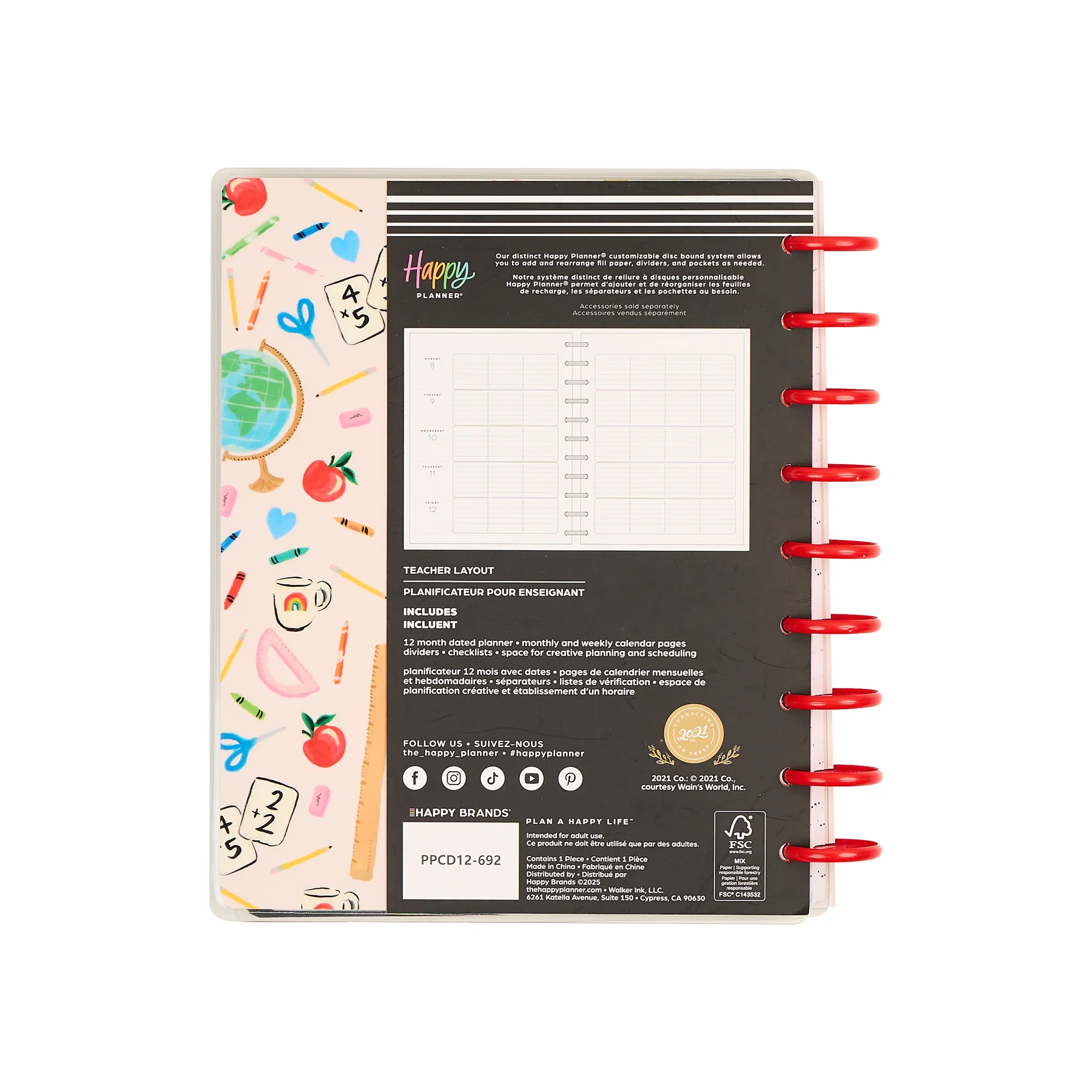 2026–2027 Bright Lessons Customizable Teacher Planner - Classic Teacher Layout - 12 Months - Image 21