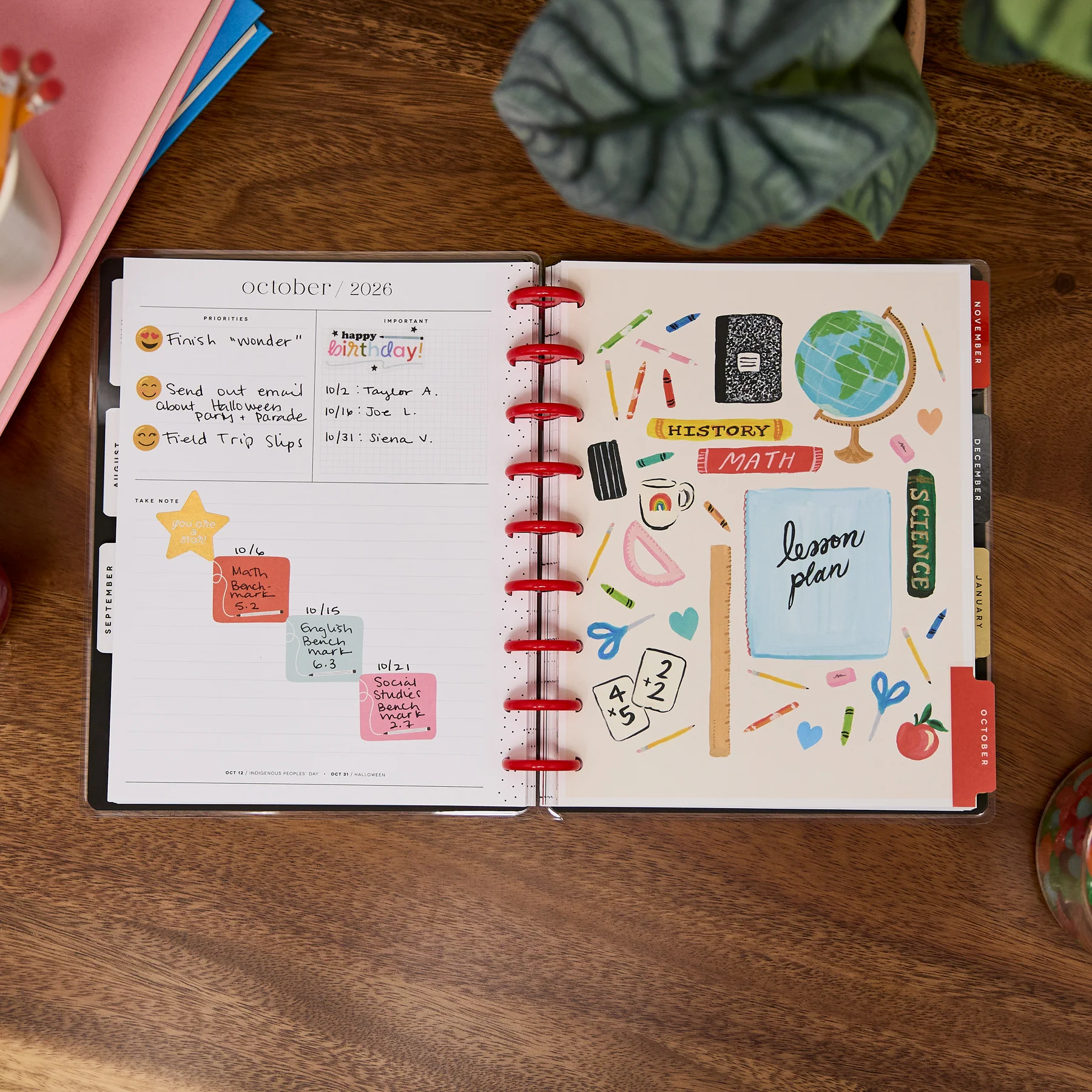 2026–2027 Bright Lessons Customizable Teacher Planner - Classic Teacher Layout - 12 Months - Image 4