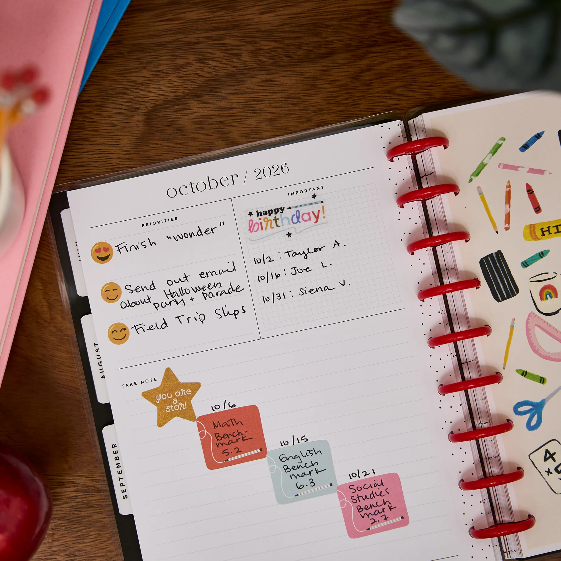 2026–2027 Bright Lessons Customizable Teacher Planner - Classic Teacher Layout - 12 Months - Image 5