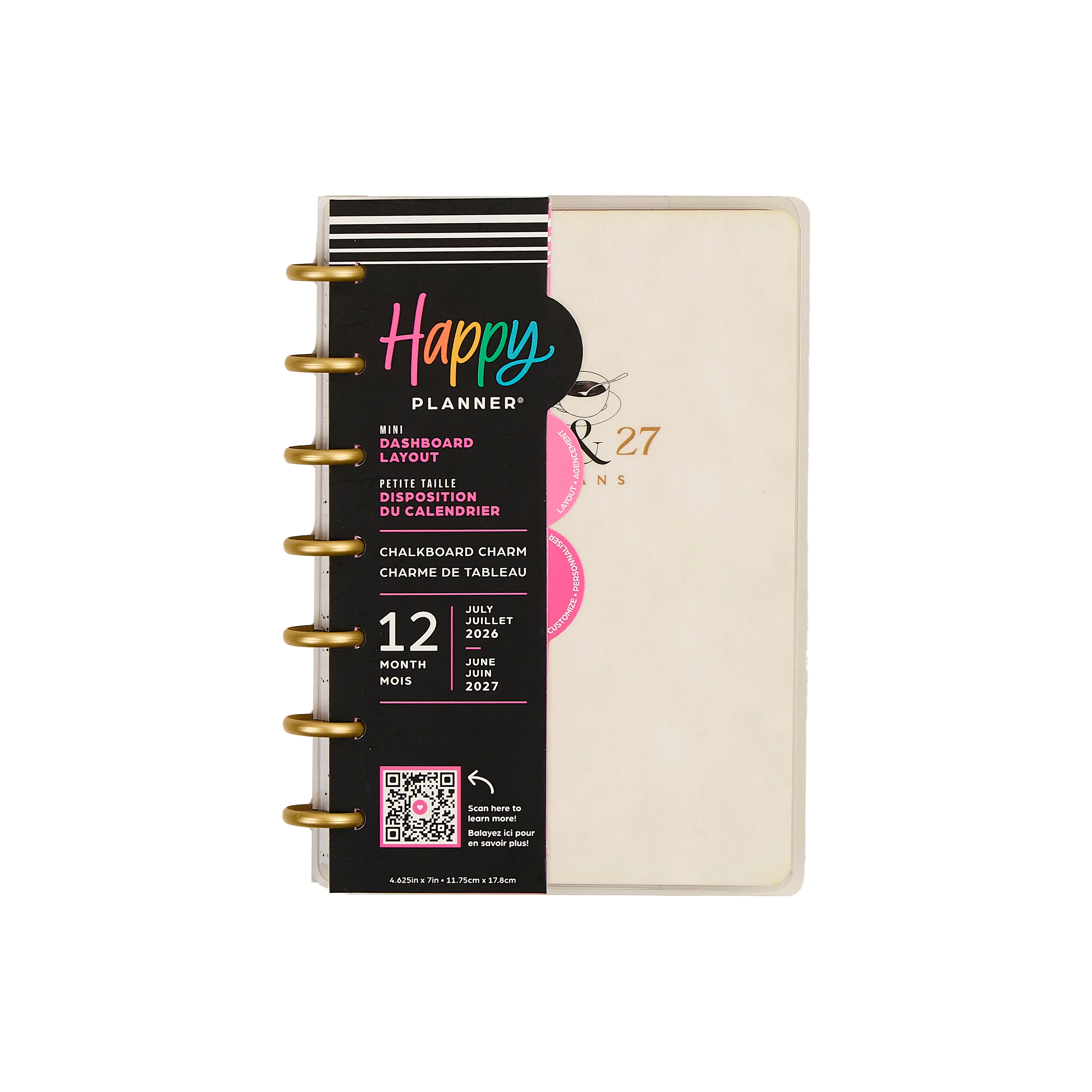 2026–2027 Chalkboard Charm Customizable Planner - Mini Dashboard Layout - 12 Months - Image 17
