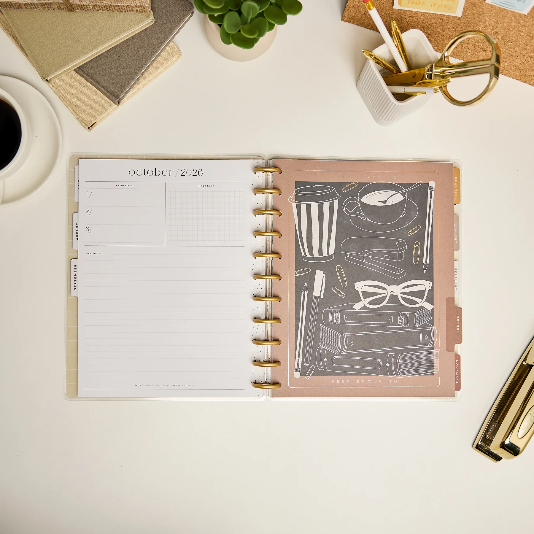 2026–2027 Chalkboard Charm Customizable Teacher Planner - Big Teacher Layout - 12 Months - Image 8