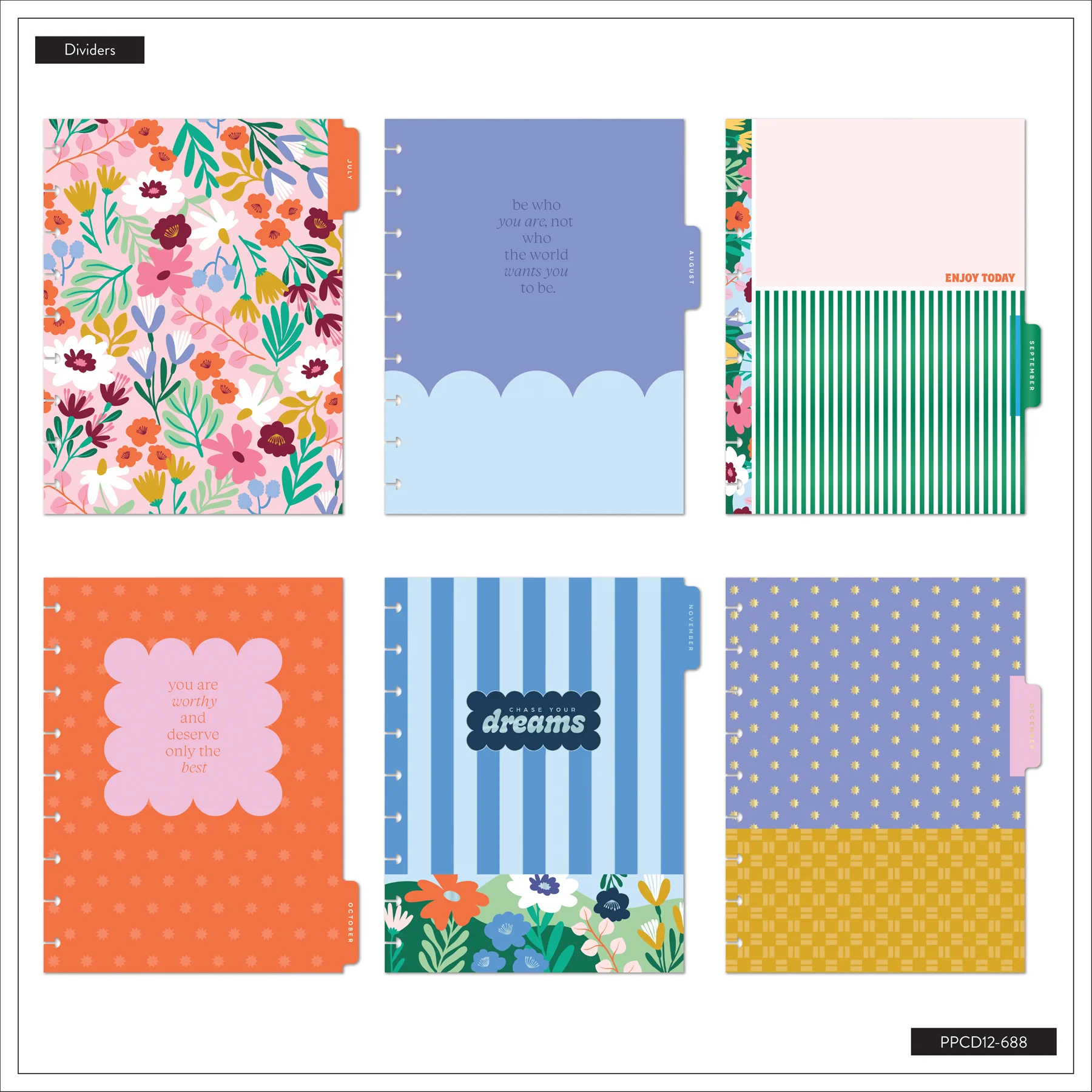 2026–2027 Color Beat Stripes Customizable Planner - Classic Horizontal Layout - 12 Months - Image 10