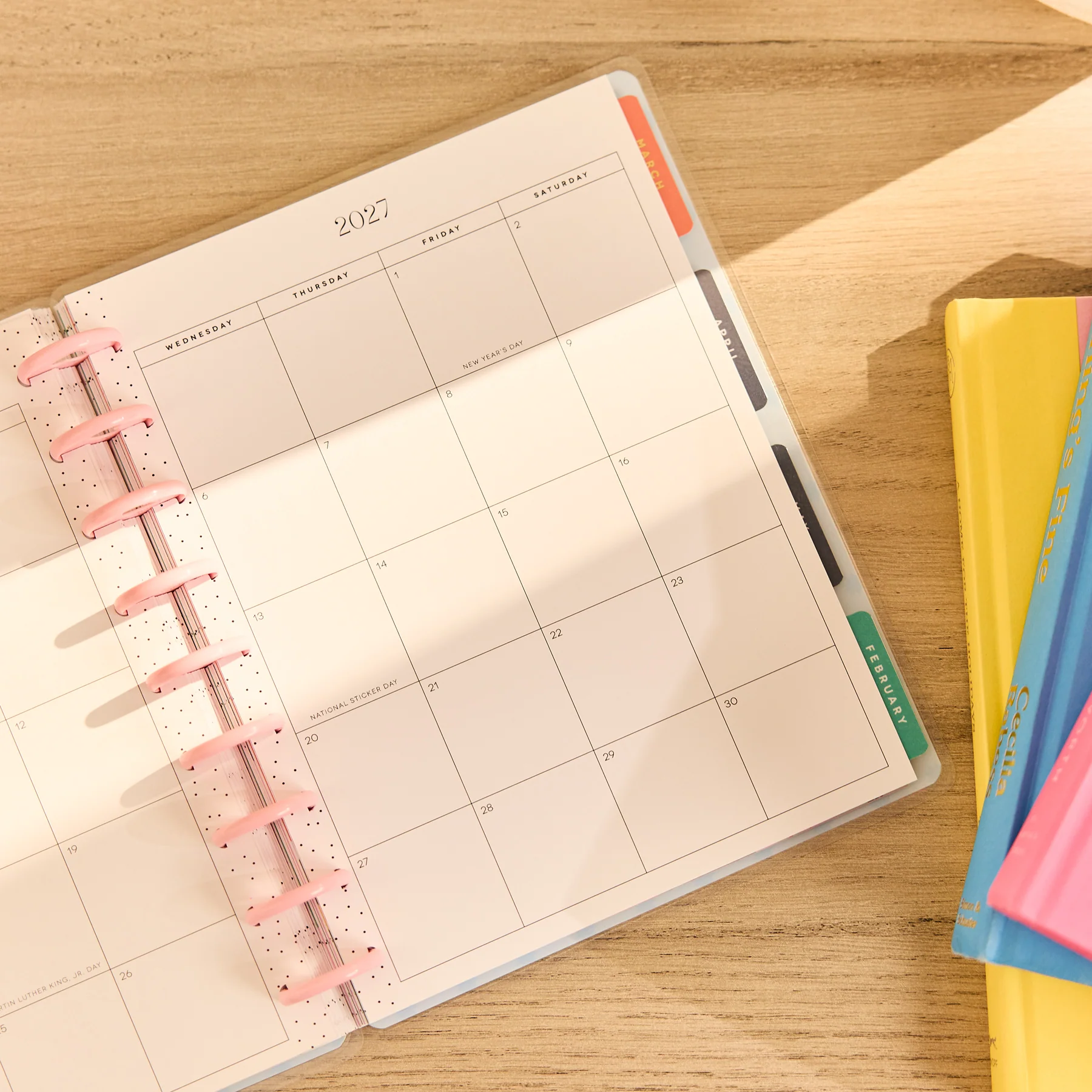 2026–2027 Color Beat Stripes Customizable Planner - Classic Horizontal Layout - 12 Months - Image 8
