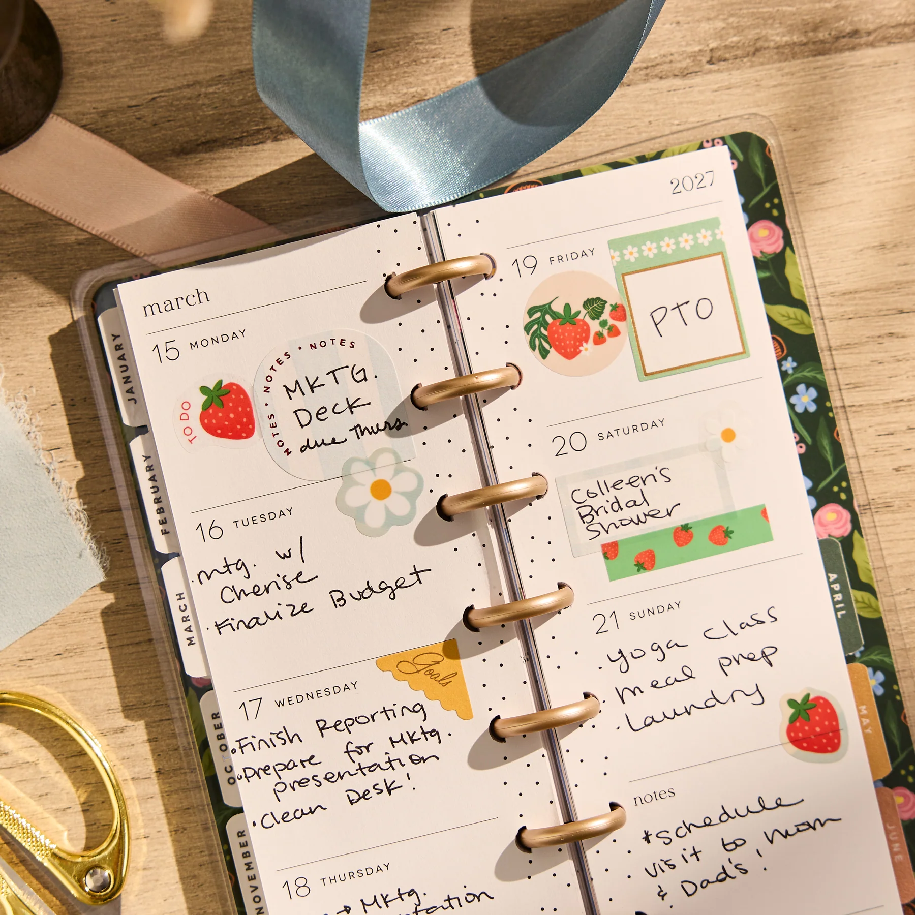2026–2027 Country Charm Customizable Planner - Skinny Mini Horizontal Layout - 12 Months - Image 5