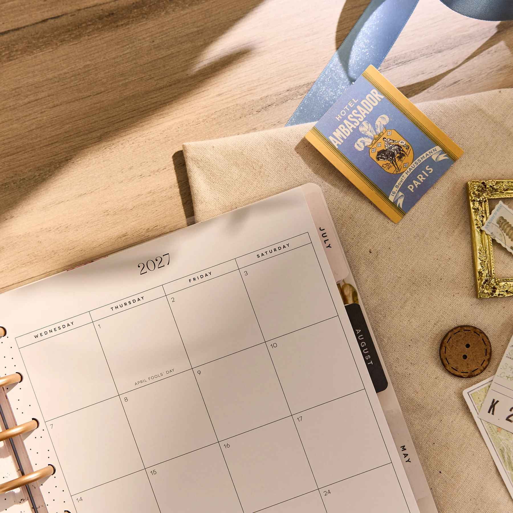 2026–2027 Crafted Collage Customizable Planner - Classic Horizontal Layout - 18 Months - Image 10