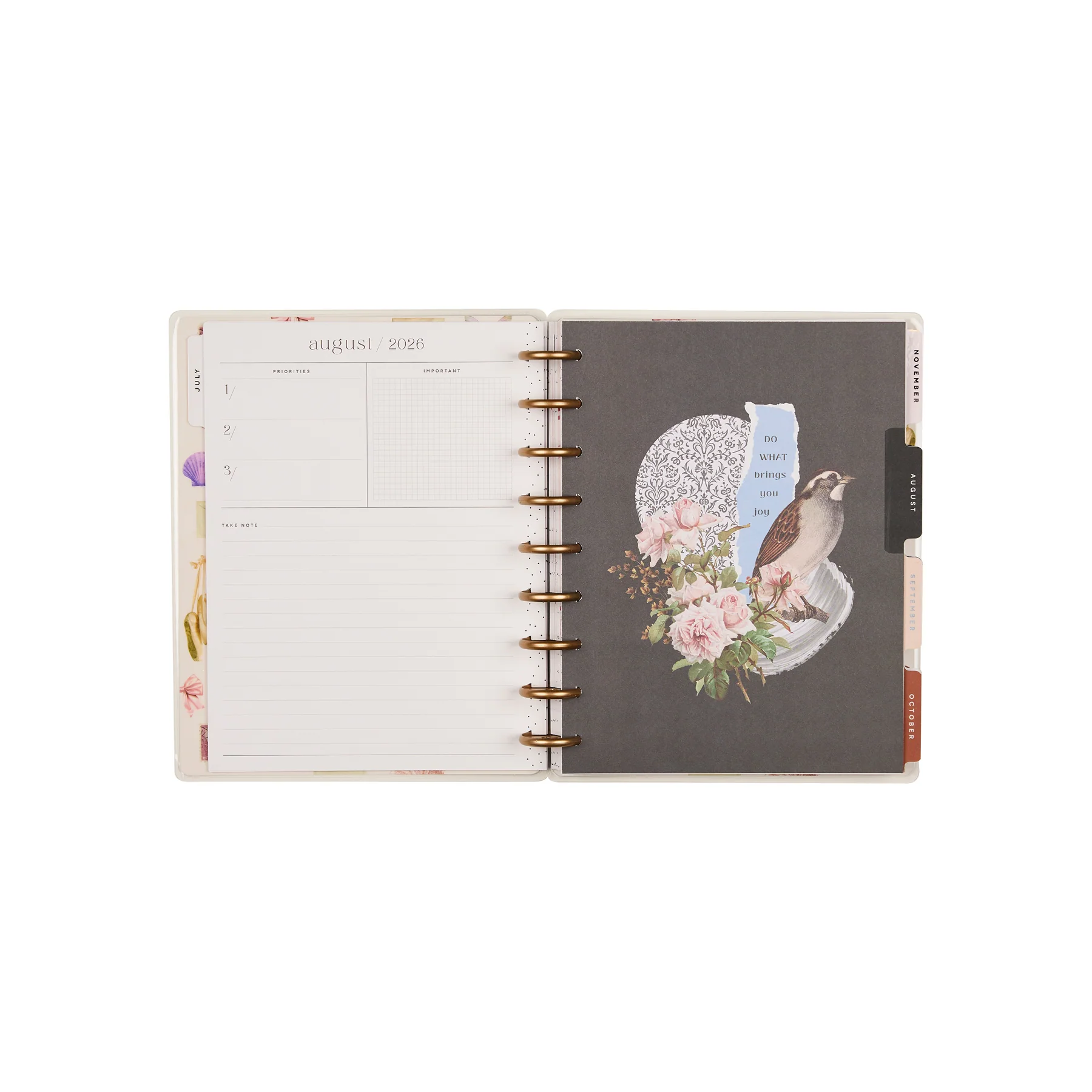 2026–2027 Crafted Collage Customizable Planner - Classic Horizontal Layout - 18 Months - Image 12