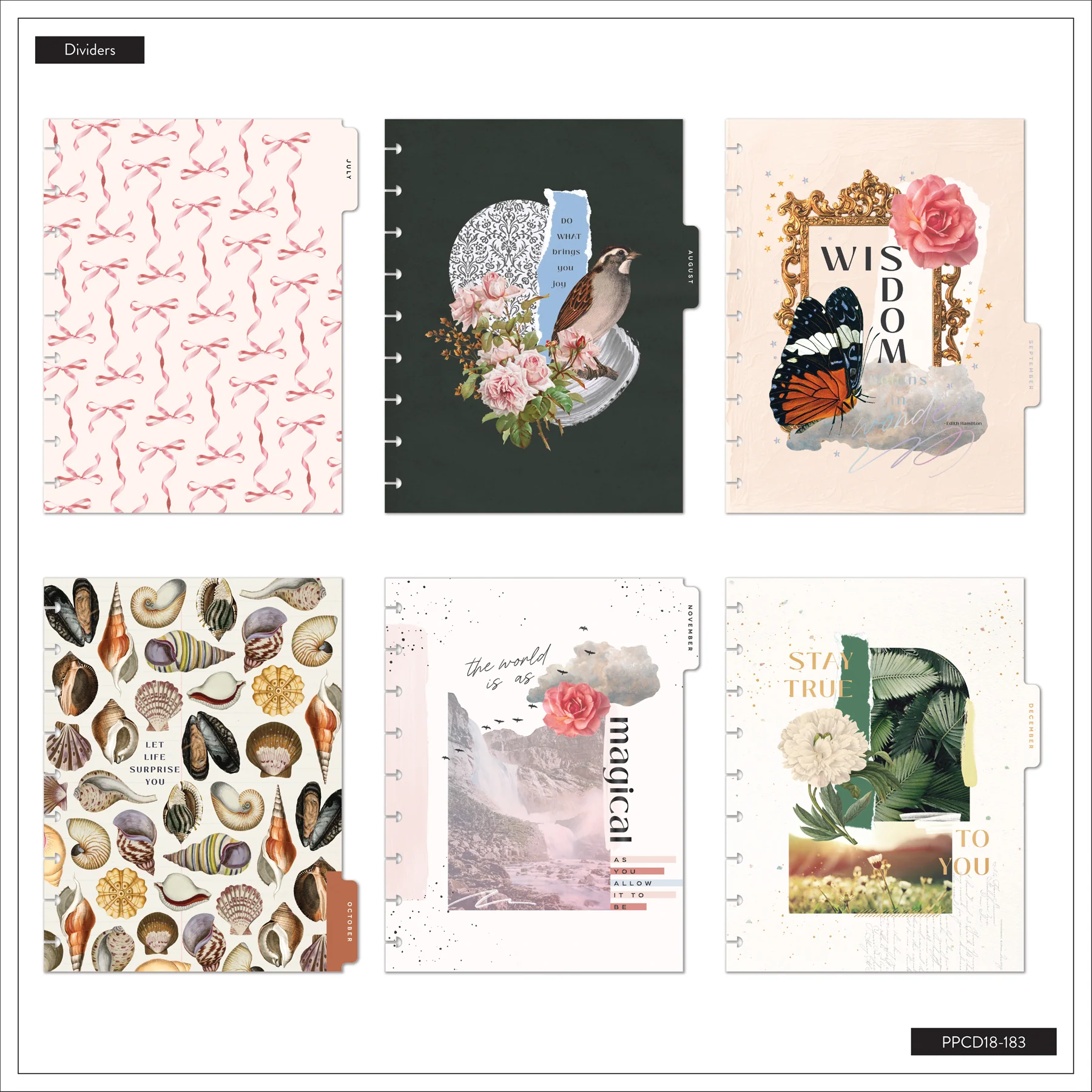 2026–2027 Crafted Collage Customizable Planner - Classic Horizontal Layout - 18 Months - Image 15