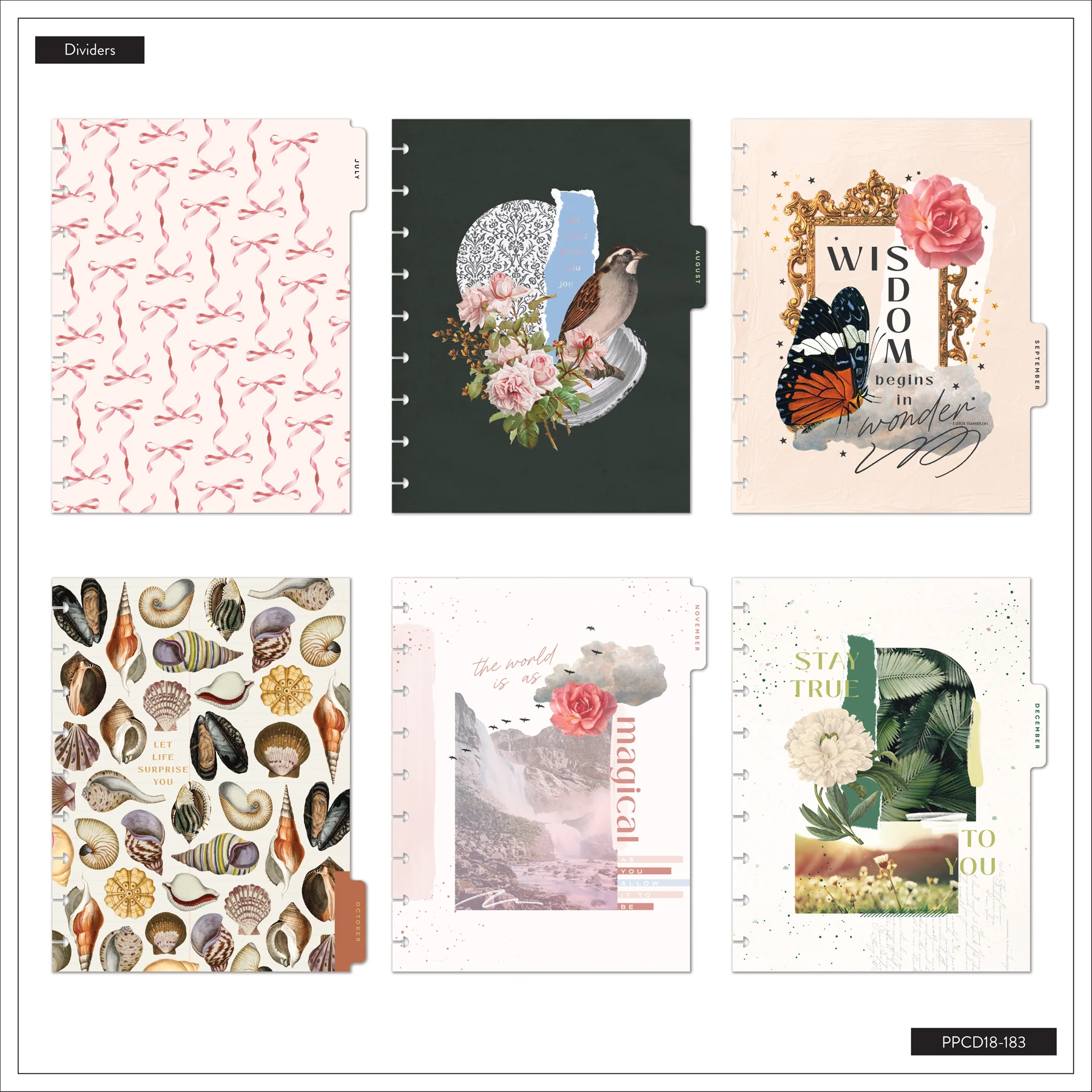 2026–2027 Crafted Collage Customizable Planner - Classic Horizontal Layout - 18 Months - Image 17