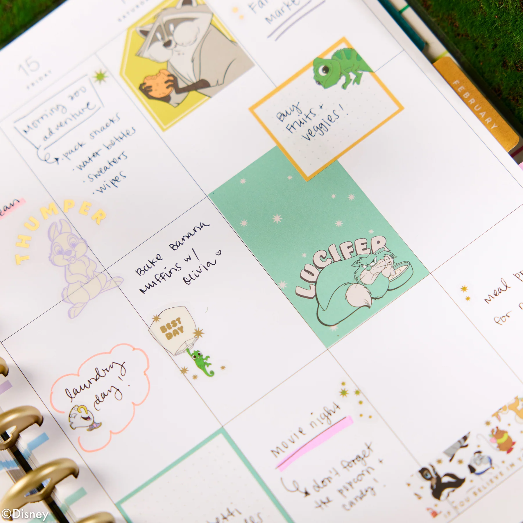 2026–2027 Disney Best Pals Customizable Planner - Big Vertical Layout - 12 Months - Image 6
