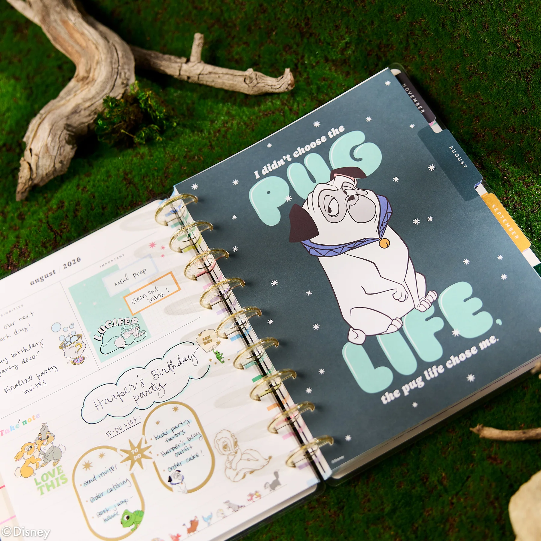 2026–2027 Disney Best Pals Customizable Planner - Classic Horizontal Layout - 12 Months - Image 4