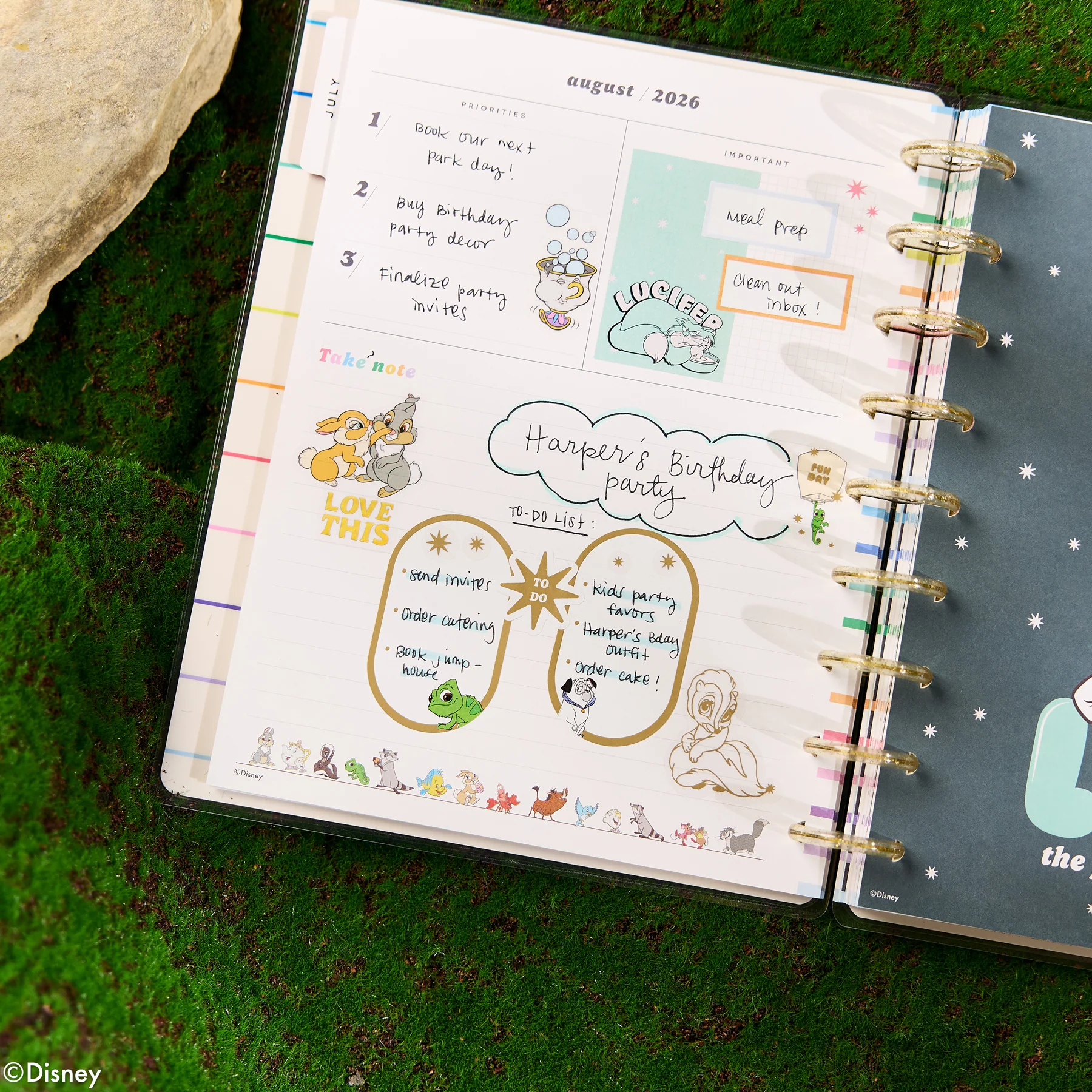 2026–2027 Disney Best Pals Customizable Planner - Classic Horizontal Layout - 12 Months - Image 5