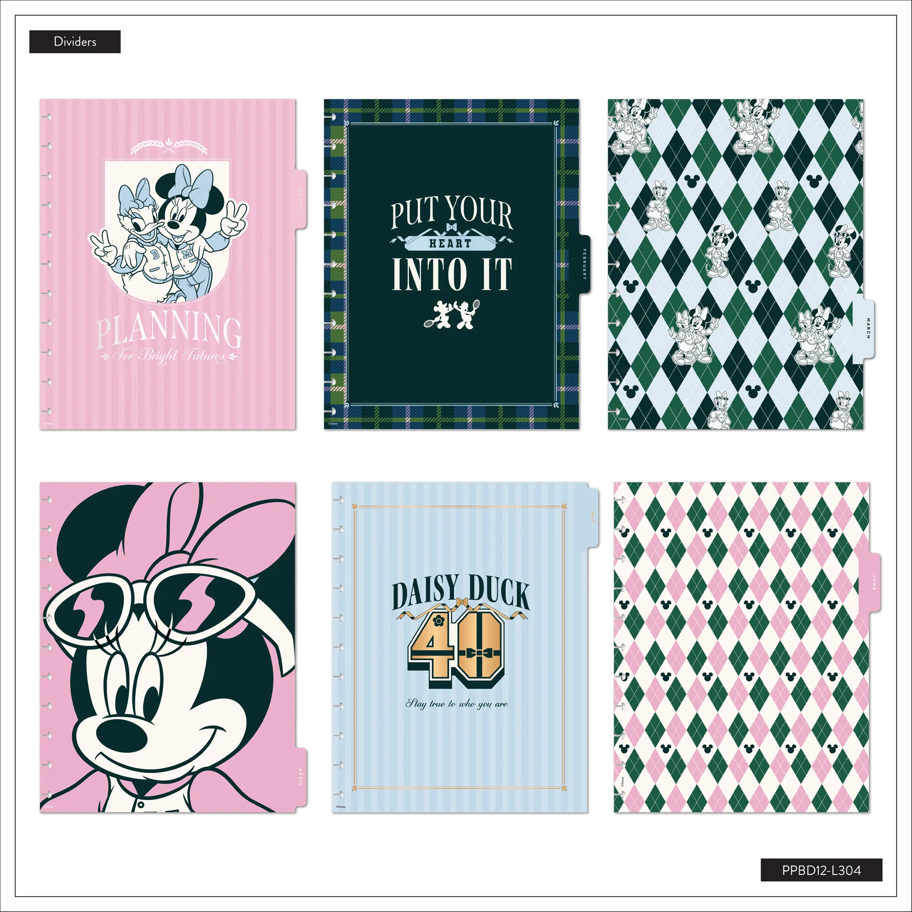 2026–2027 Disney Minnie Mouse & Daisy Duck Varsity Customizable Teacher Planner - Big Teacher Layout - 12 Months - Image 21