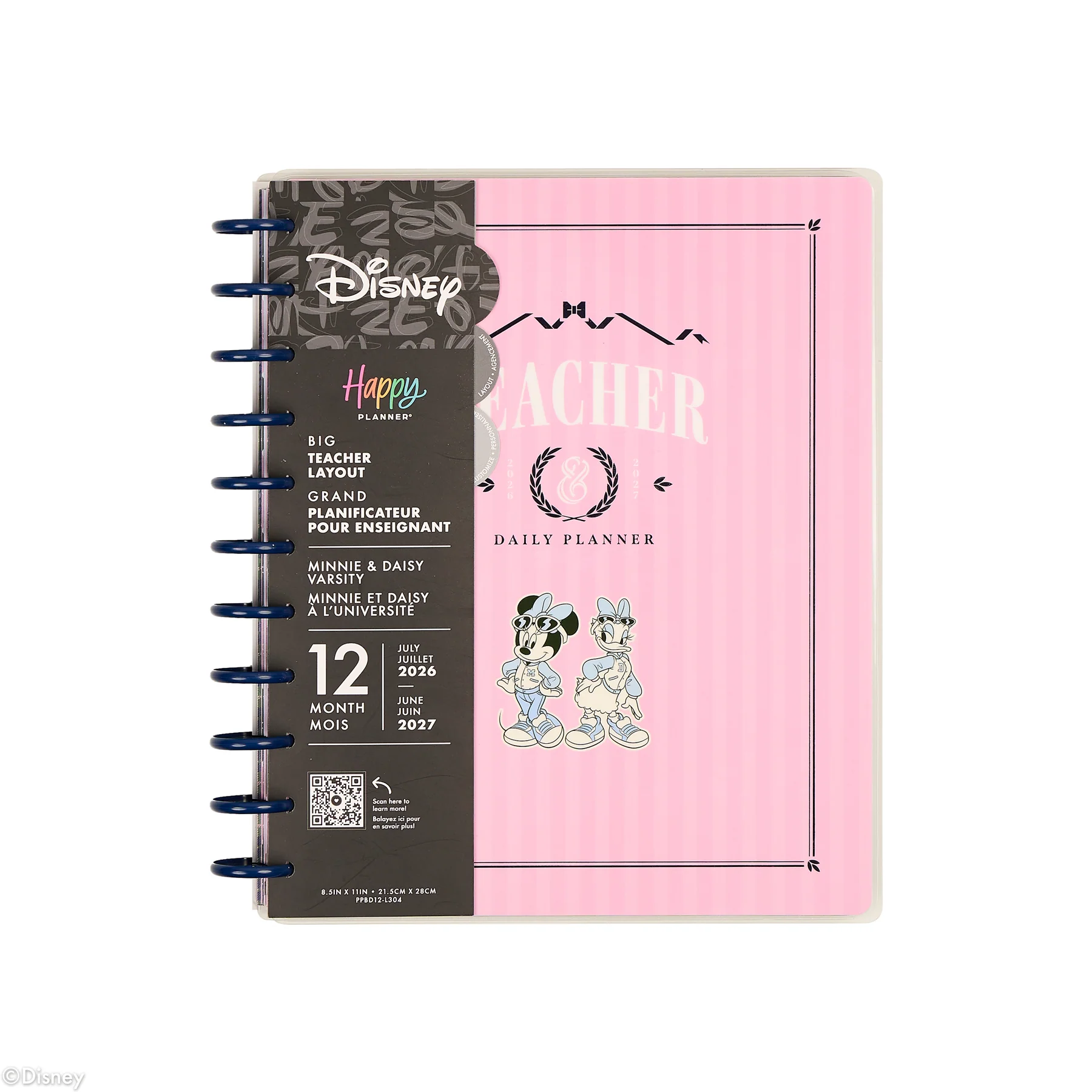 2026–2027 Disney Minnie Mouse & Daisy Duck Varsity Customizable Teacher Planner - Big Teacher Layout - 12 Months - Image 22