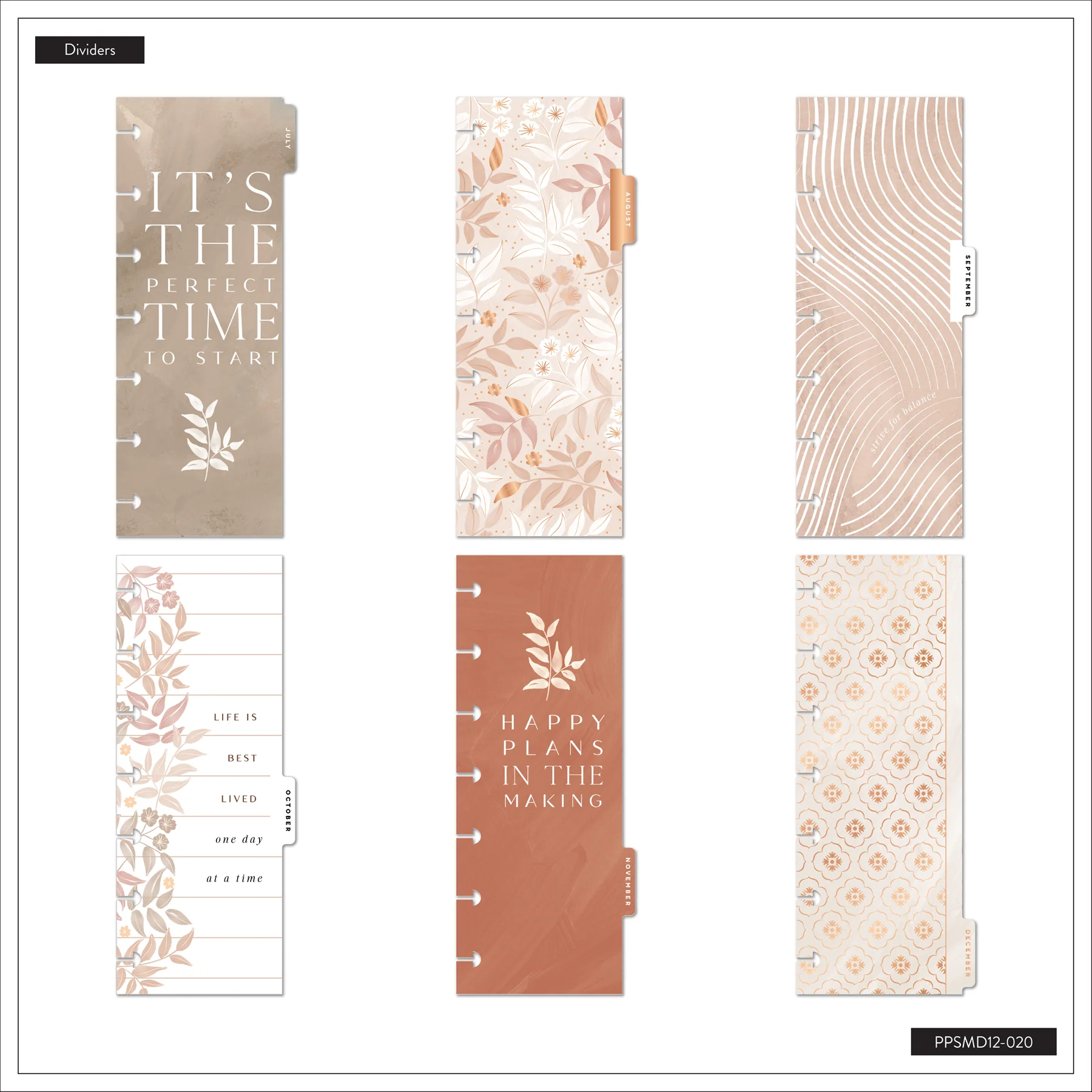 2026–2027 Dune Hues Customizable Planner - Skinny Mini Horizontal Layout - 12 Months - Image 11