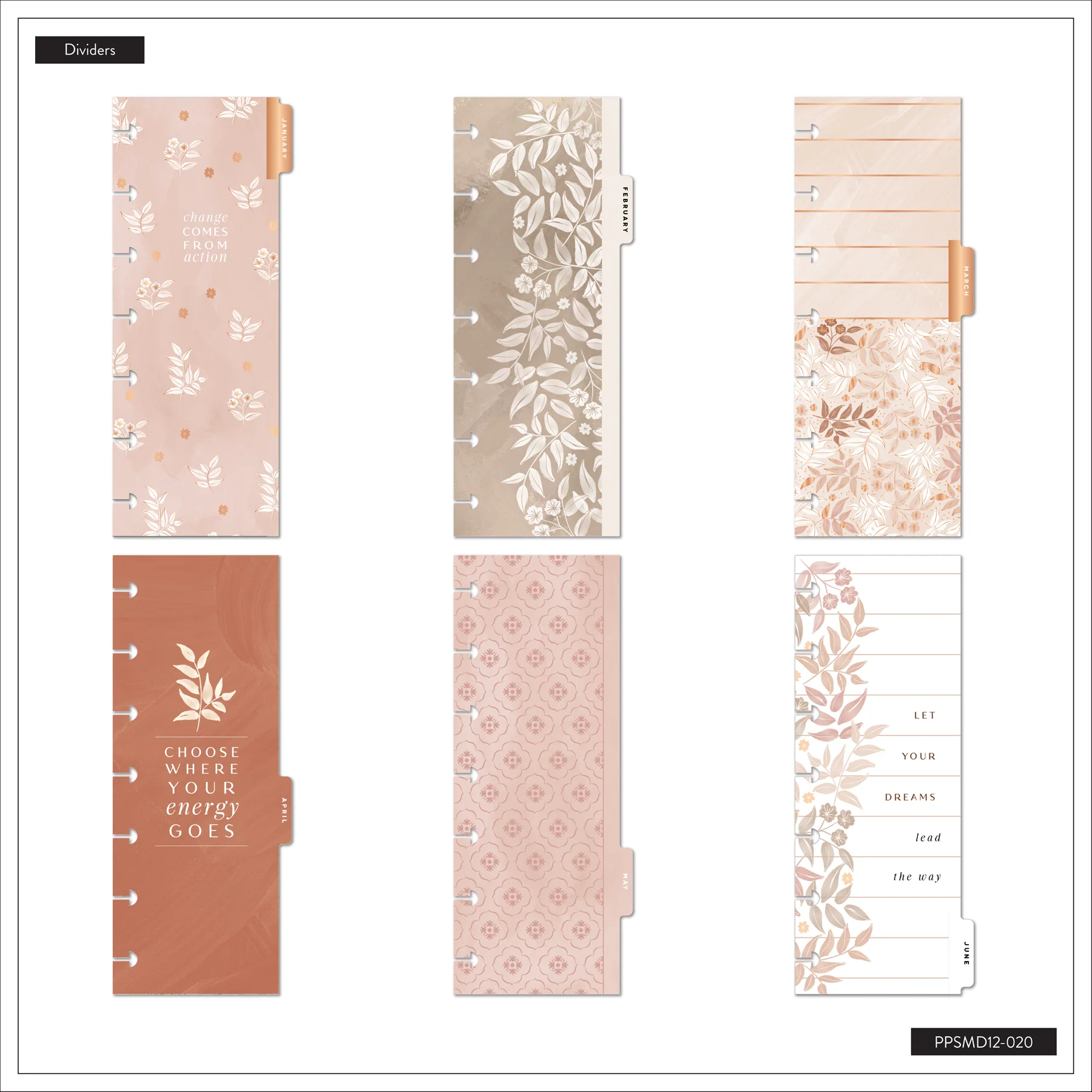2026–2027 Dune Hues Customizable Planner - Skinny Mini Horizontal Layout - 12 Months - Image 12