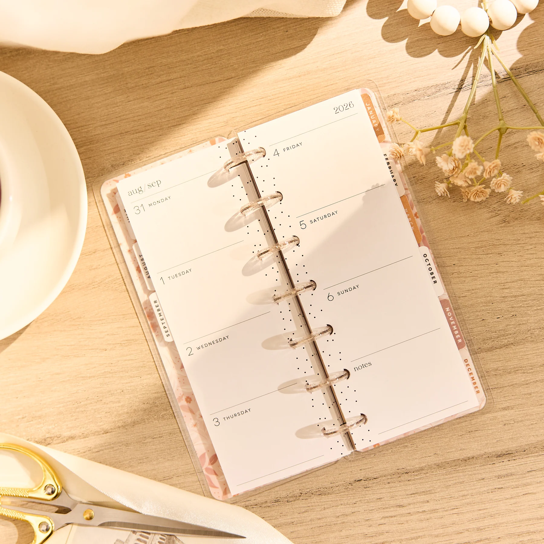 2026–2027 Dune Hues Customizable Planner - Skinny Mini Horizontal Layout - 12 Months - Image 8