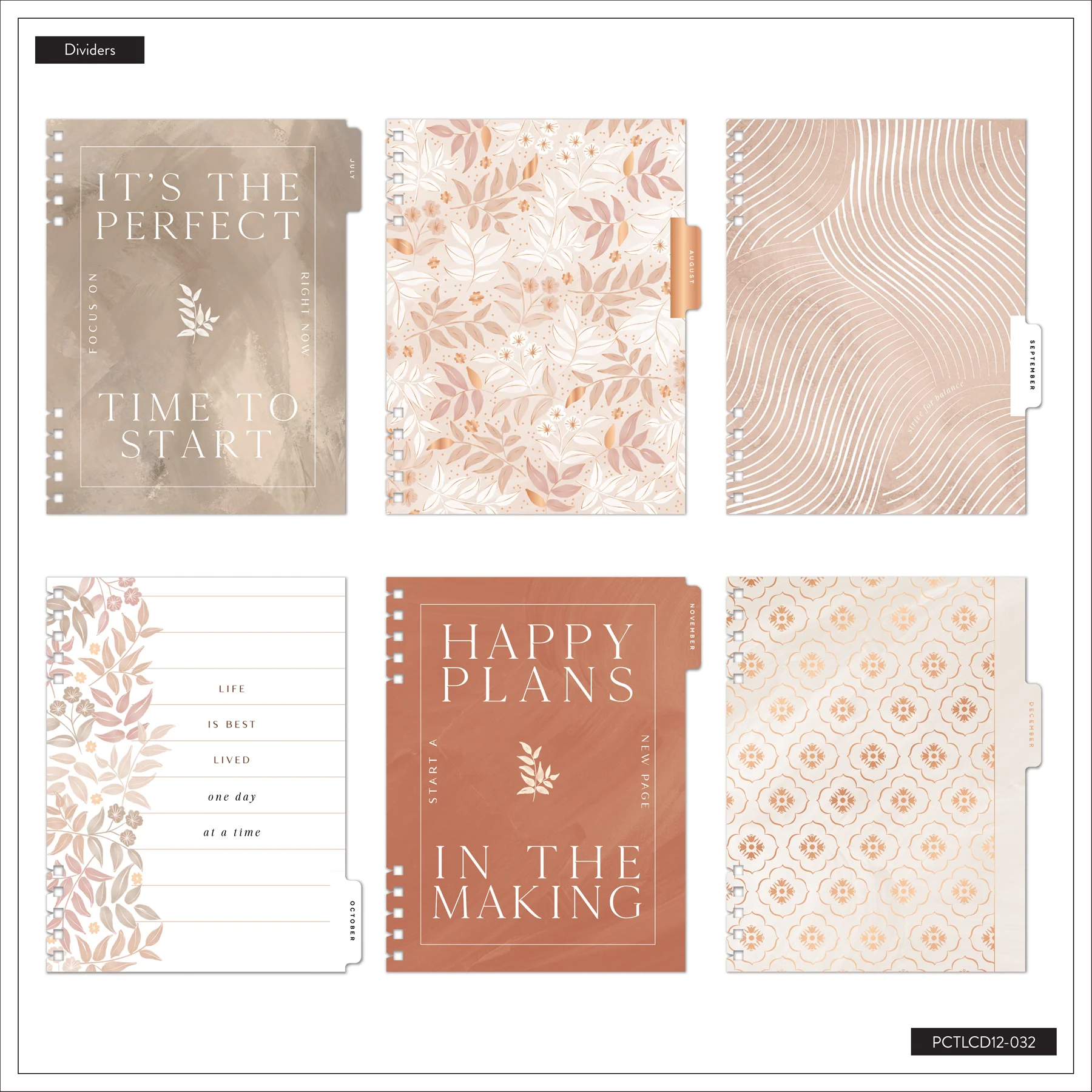 2026–2027 Dune Hues Customizable Spiral Planner -  Classic Vertical Layout - 12 Months - Image 12