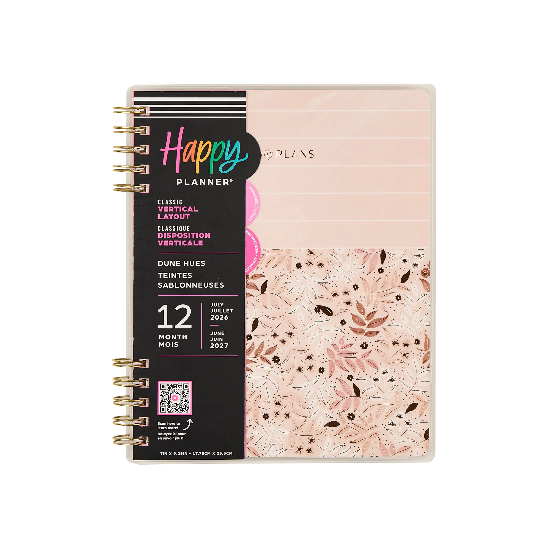 2026–2027 Dune Hues Customizable Spiral Planner -  Classic Vertical Layout - 12 Months - Image 18