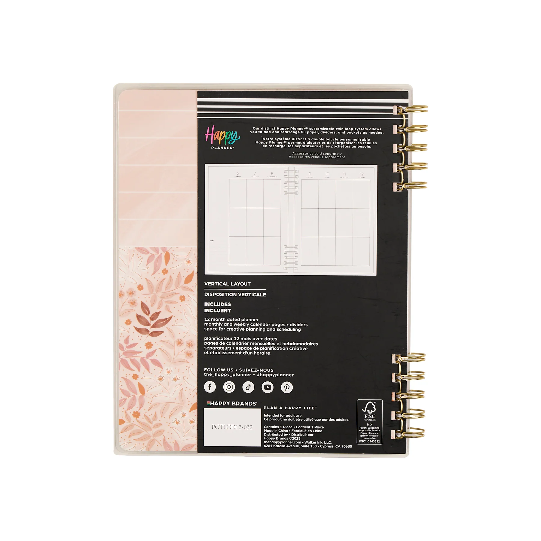 2026–2027 Dune Hues Customizable Spiral Planner -  Classic Vertical Layout - 12 Months - Image 20