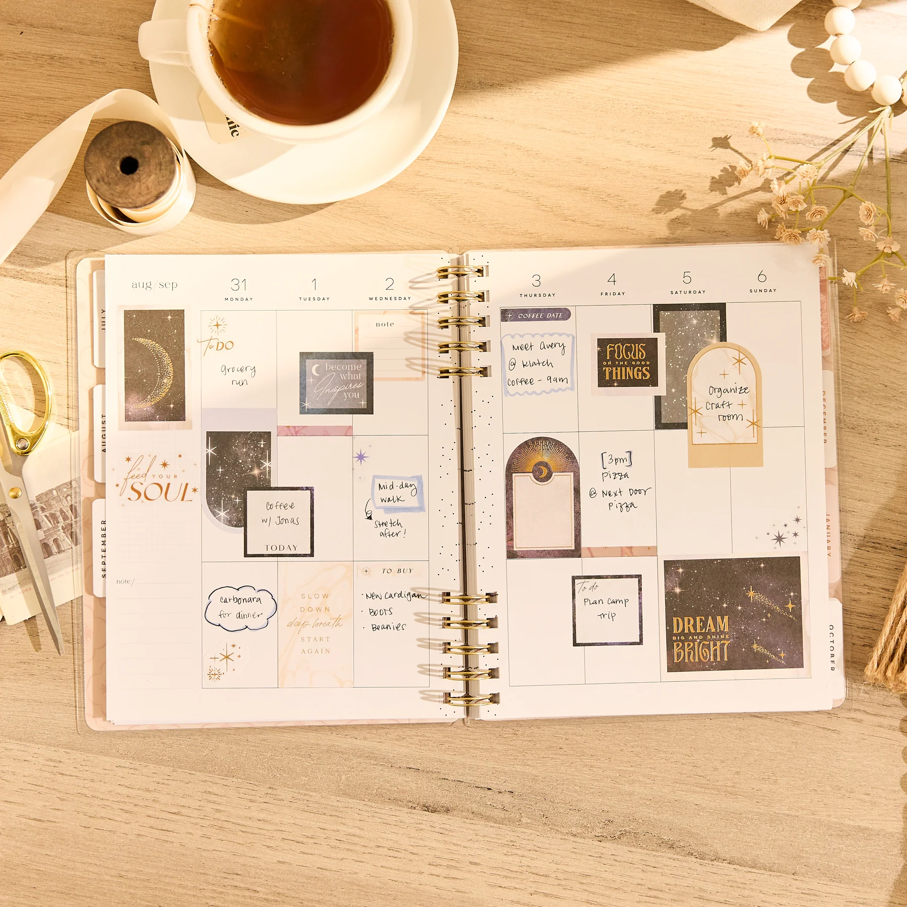 2026–2027 Dune Hues Customizable Spiral Planner -  Classic Vertical Layout - 12 Months - Image 4