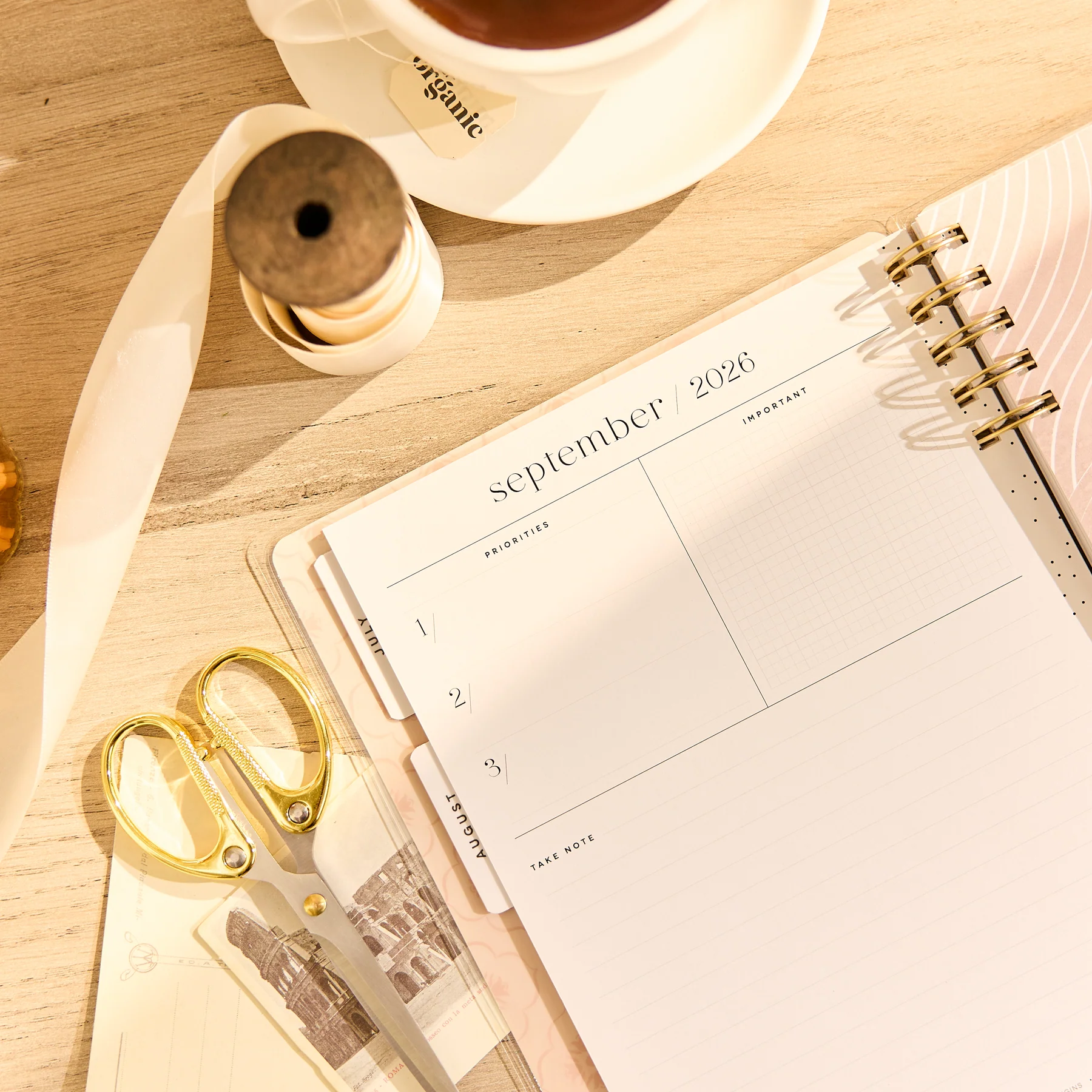 2026–2027 Dune Hues Customizable Spiral Planner -  Classic Vertical Layout - 12 Months - Image 9