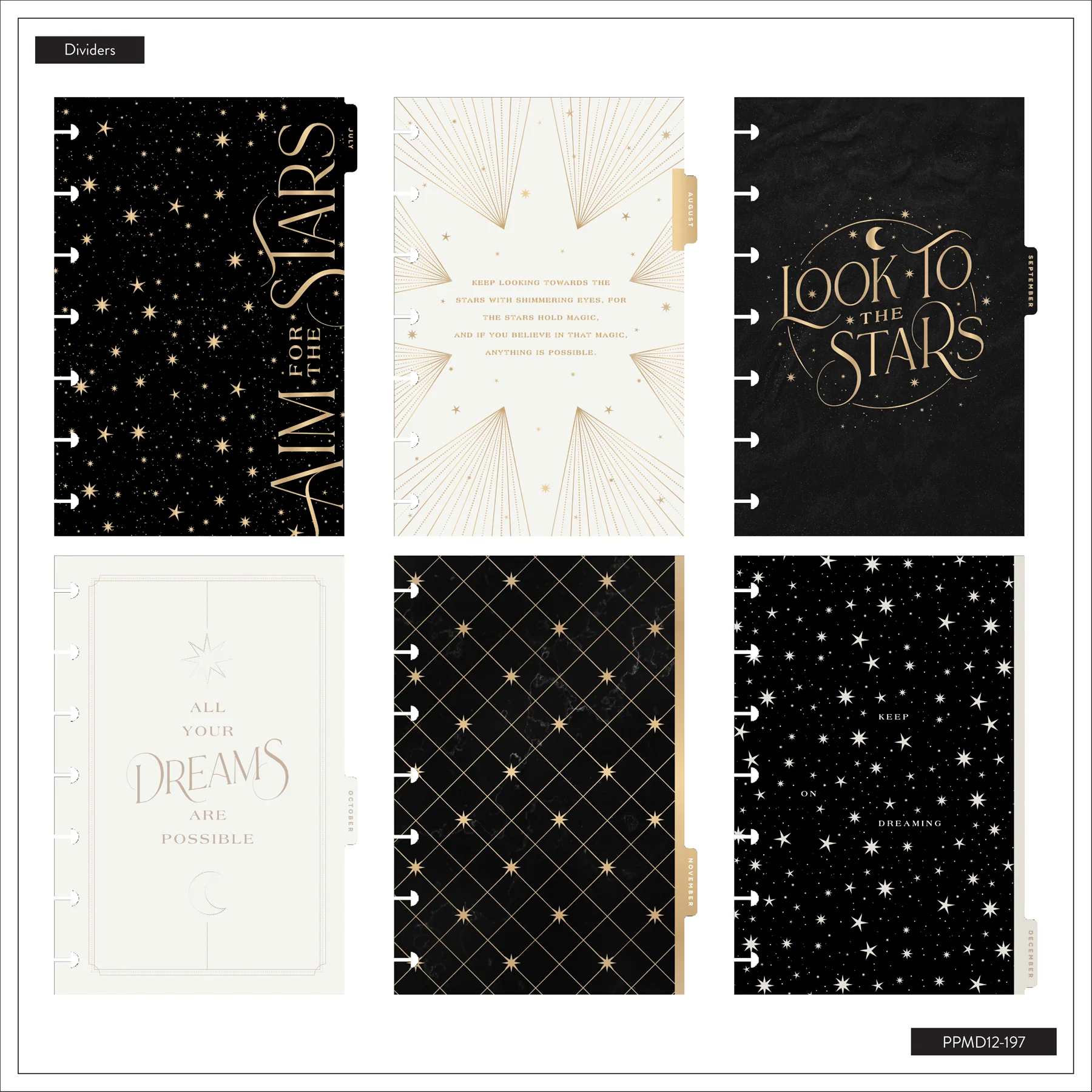 2026–2027 Eternal Stars Customizable Planner - Mini Dashboard Layout - 12 Months - Image 12