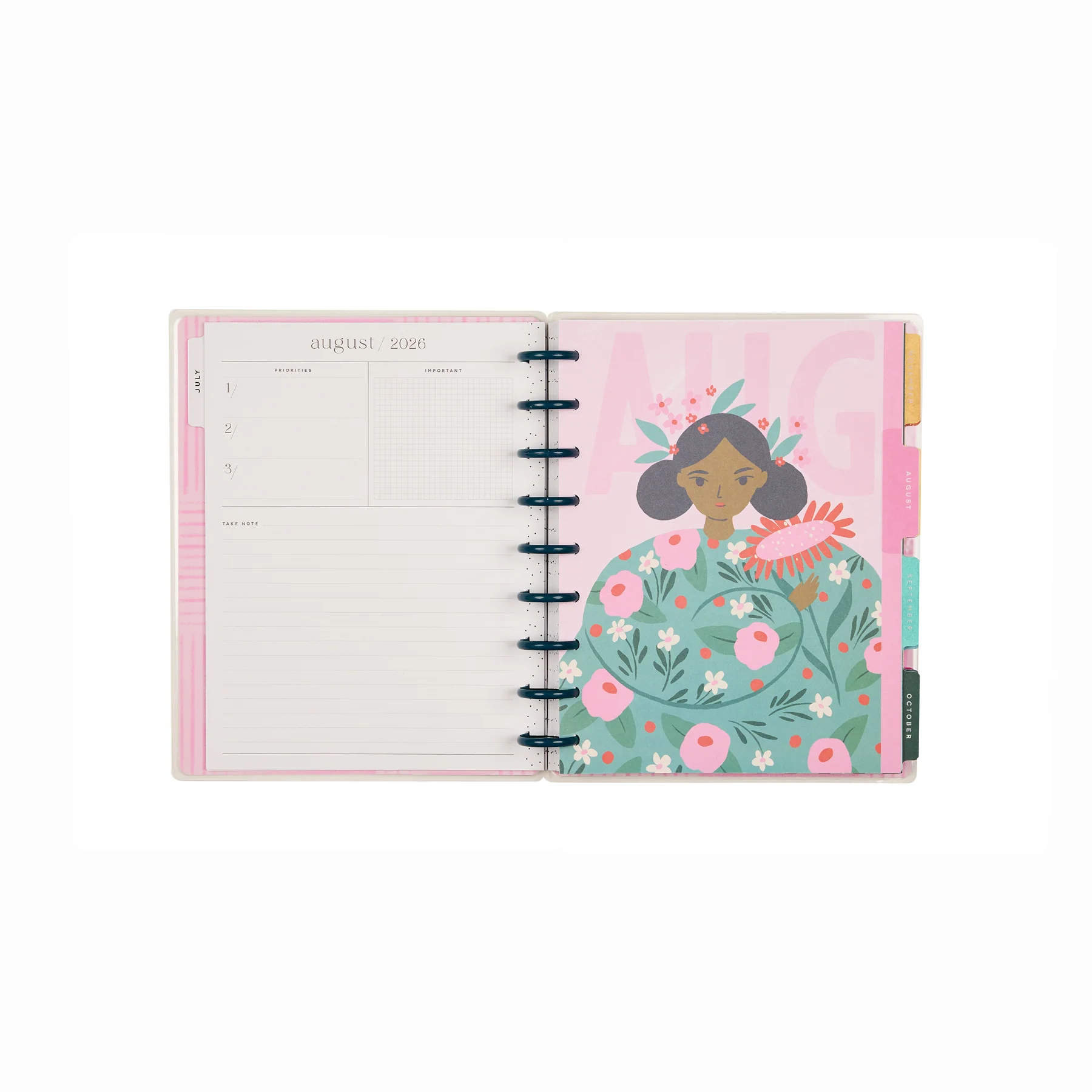 2026–2027 Floral Embrace Customizable Planner - Classic Dashboard Layout - 18 Months - Image 13
