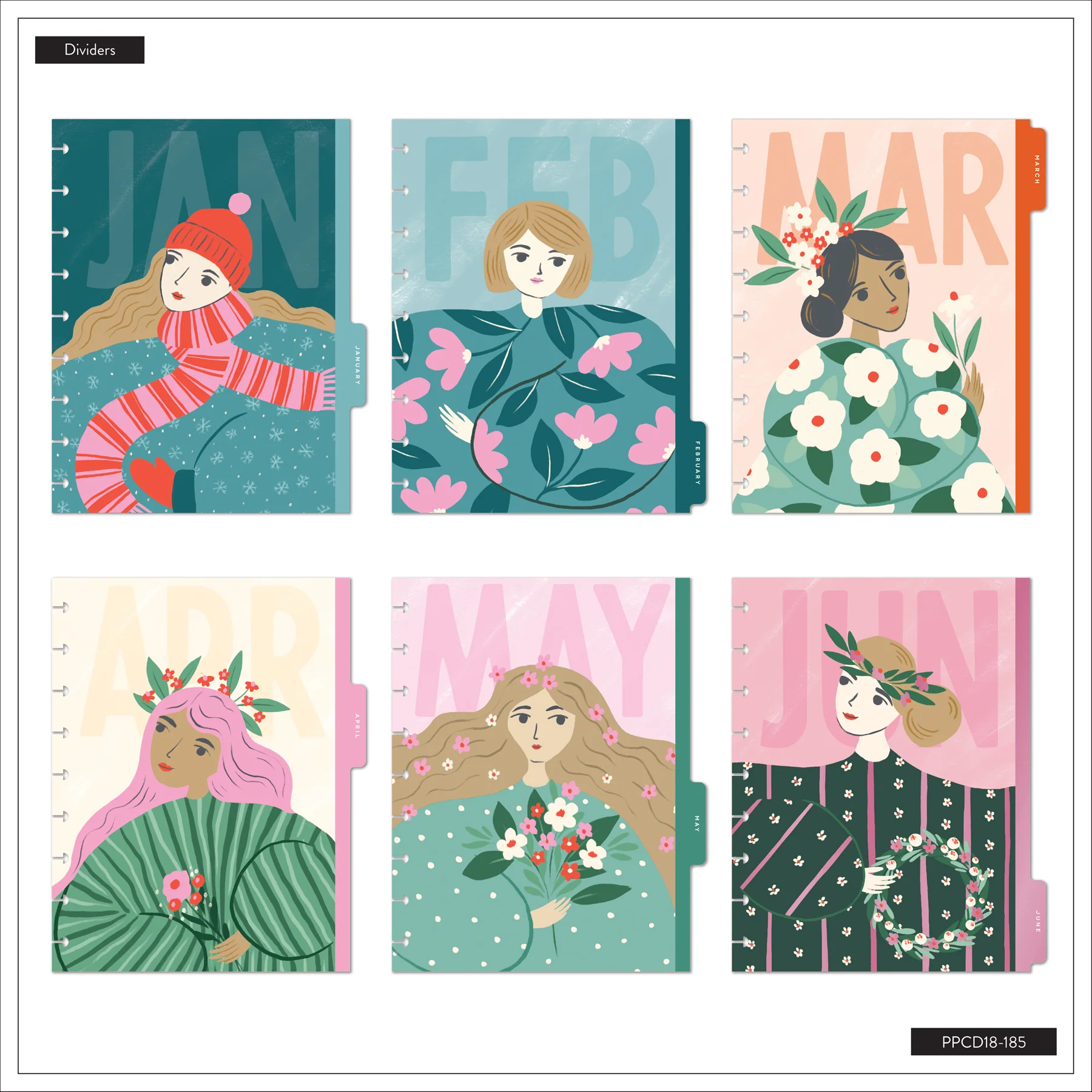 2026–2027 Floral Embrace Customizable Planner - Classic Dashboard Layout - 18 Months - Image 17