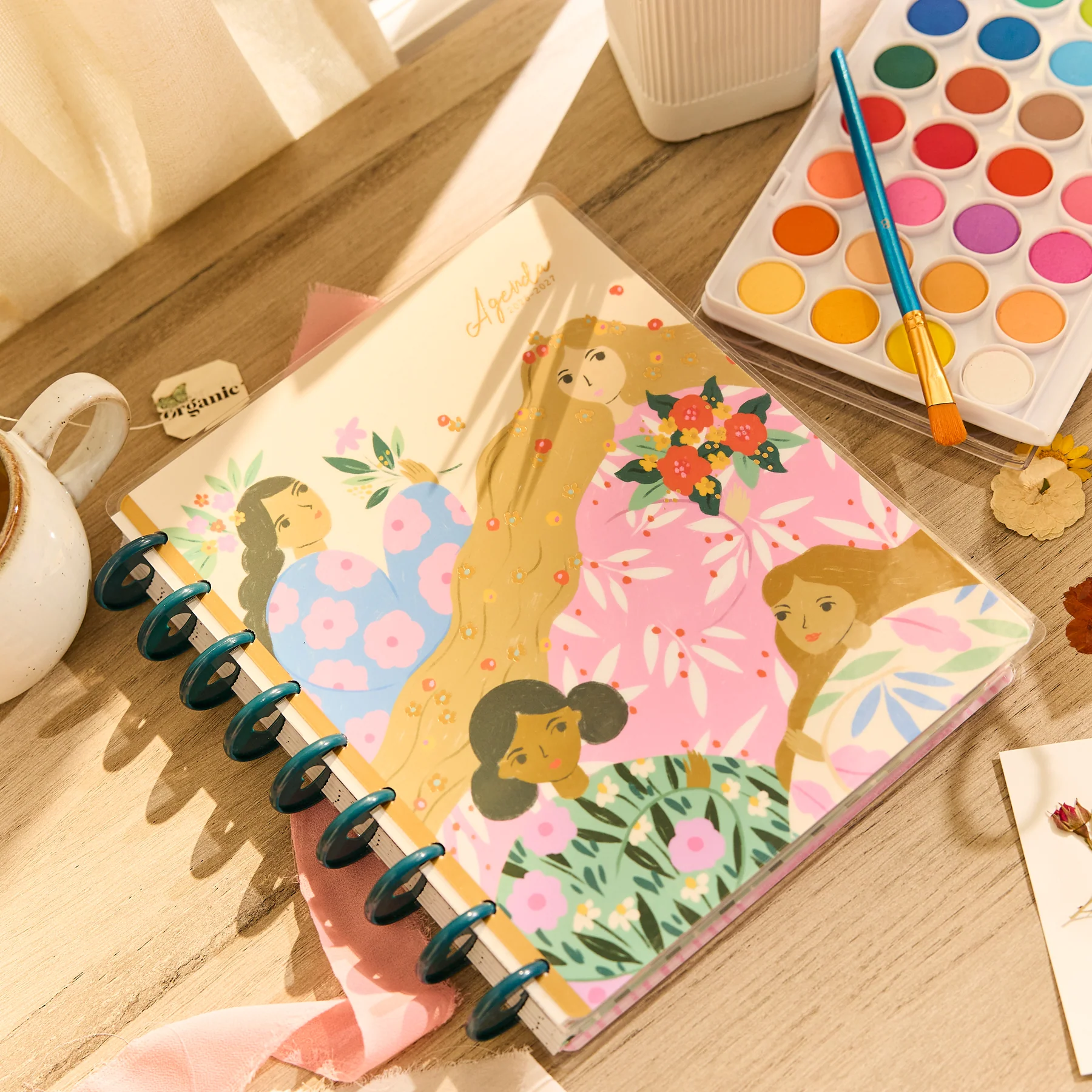 2026–2027 Floral Embrace Customizable Planner - Classic Dashboard Layout - 18 Months - Image 4