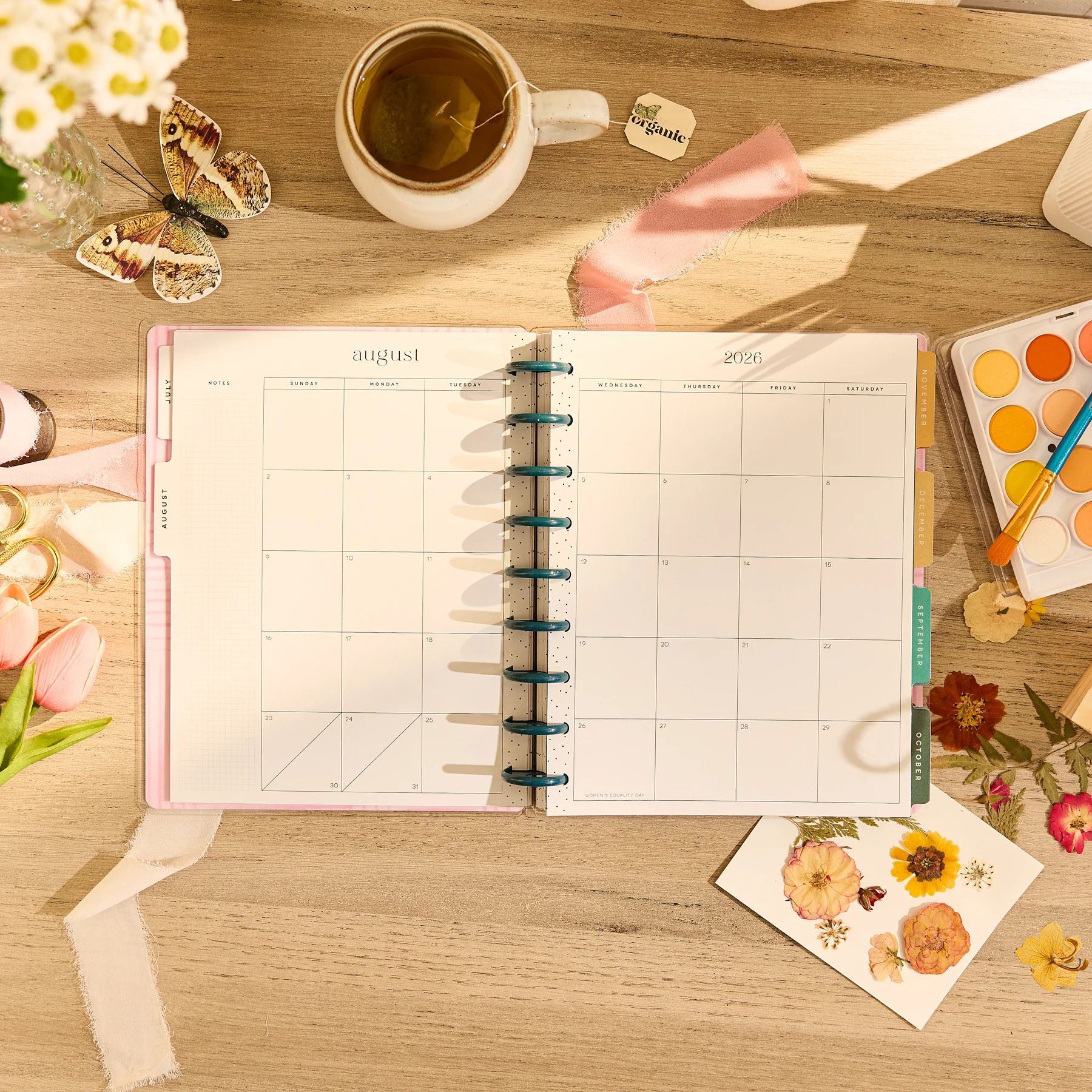 2026–2027 Floral Embrace Customizable Planner - Classic Dashboard Layout - 18 Months - Image 7