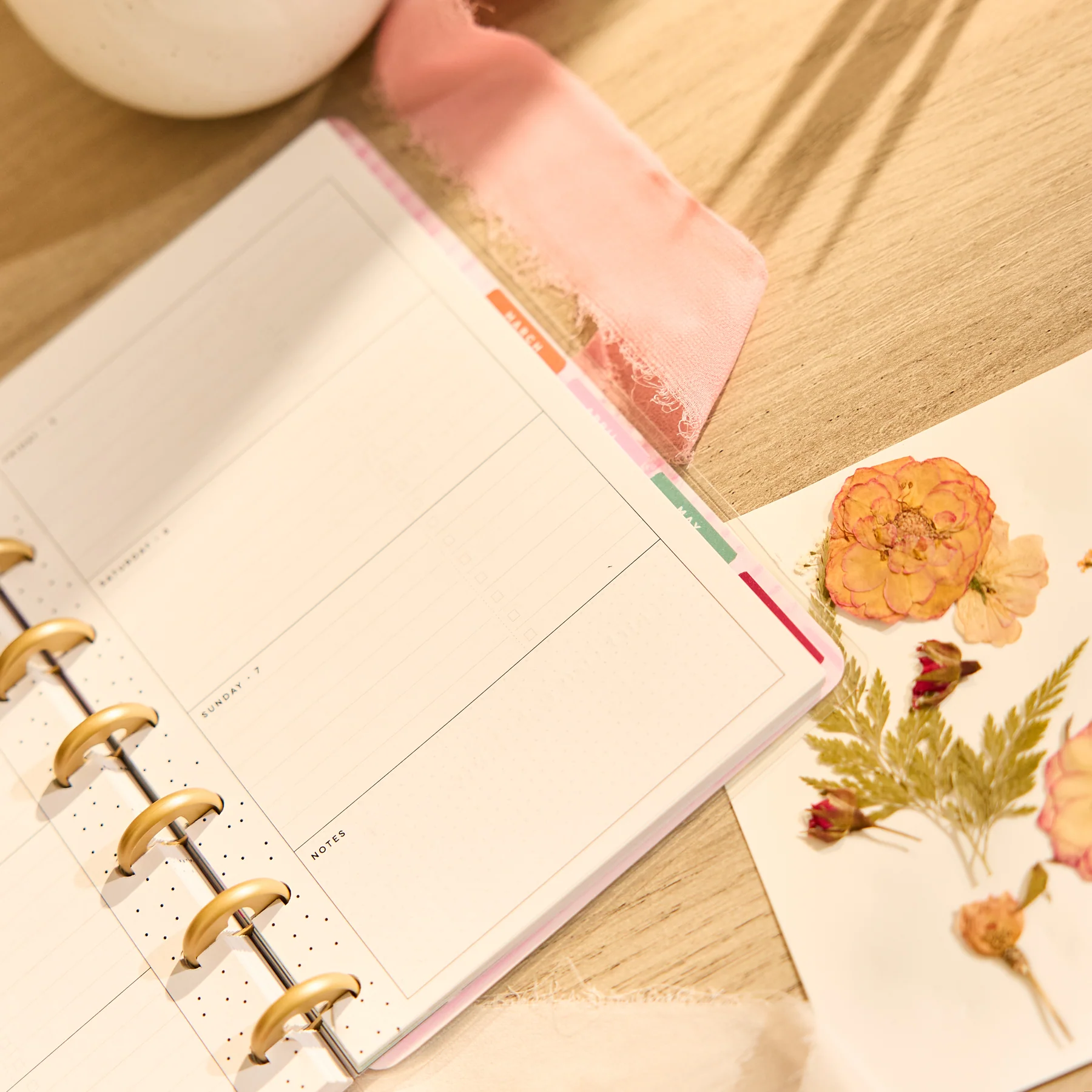 2026–2027 Floral Embrace Customizable Planner - Mini Horizontal Layout - 12 Months - Image 10