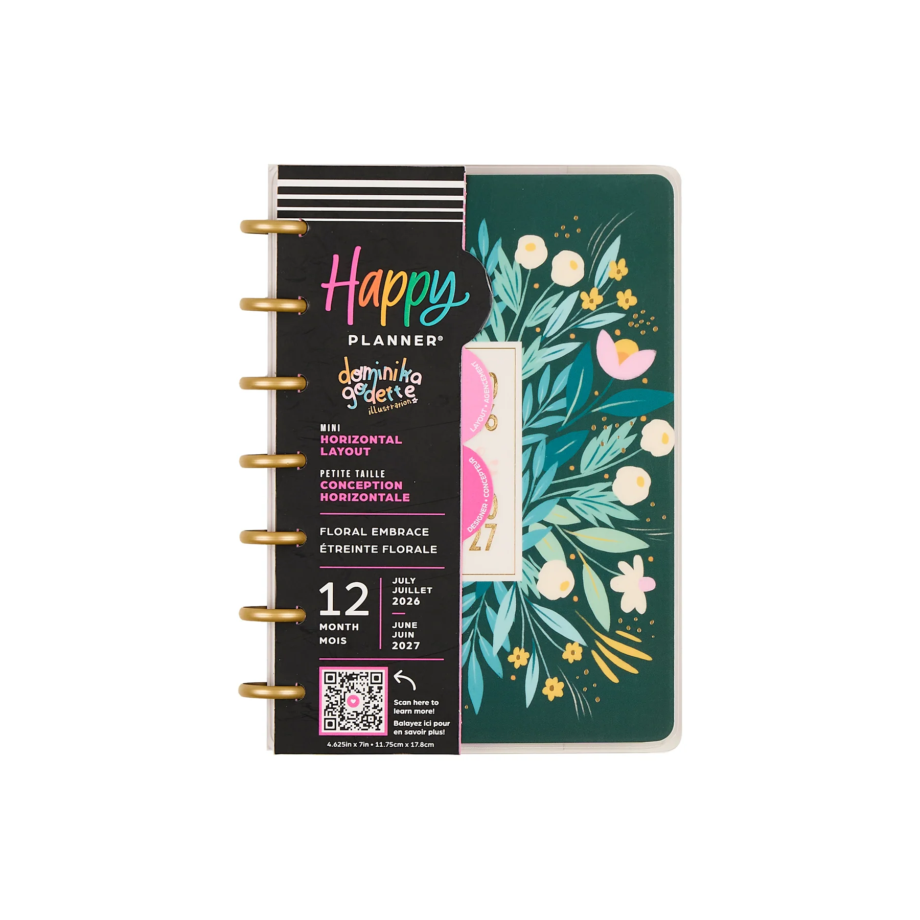 2026–2027 Floral Embrace Customizable Planner - Mini Horizontal Layout - 12 Months - Image 17