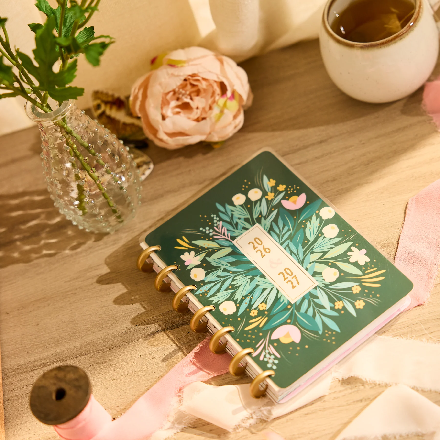 2026–2027 Floral Embrace Customizable Planner - Mini Horizontal Layout - 12 Months - Image 7