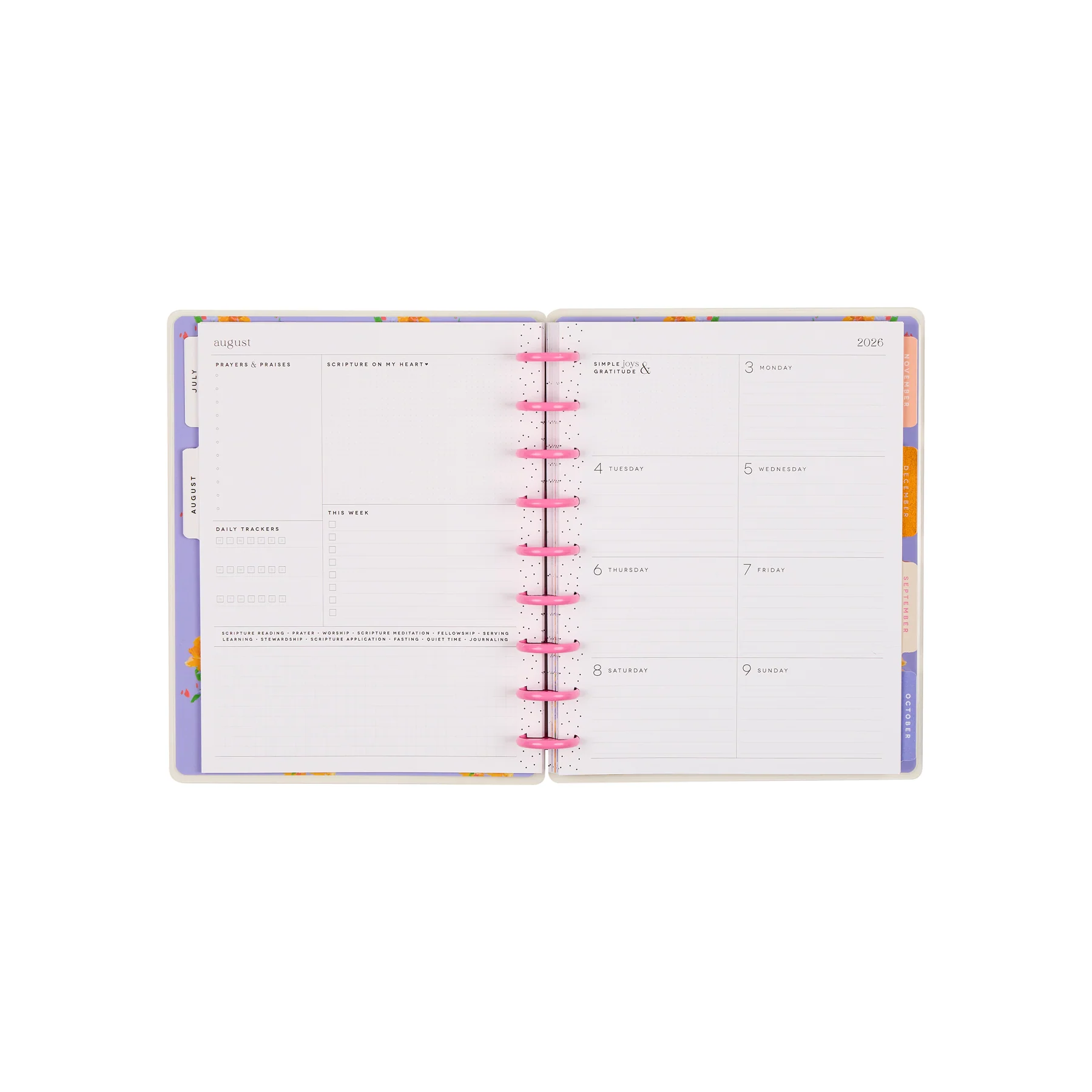 2026–2027 French Papers Customizable Faith Planner - Classic Faith Layout - 12 Months - Image 16