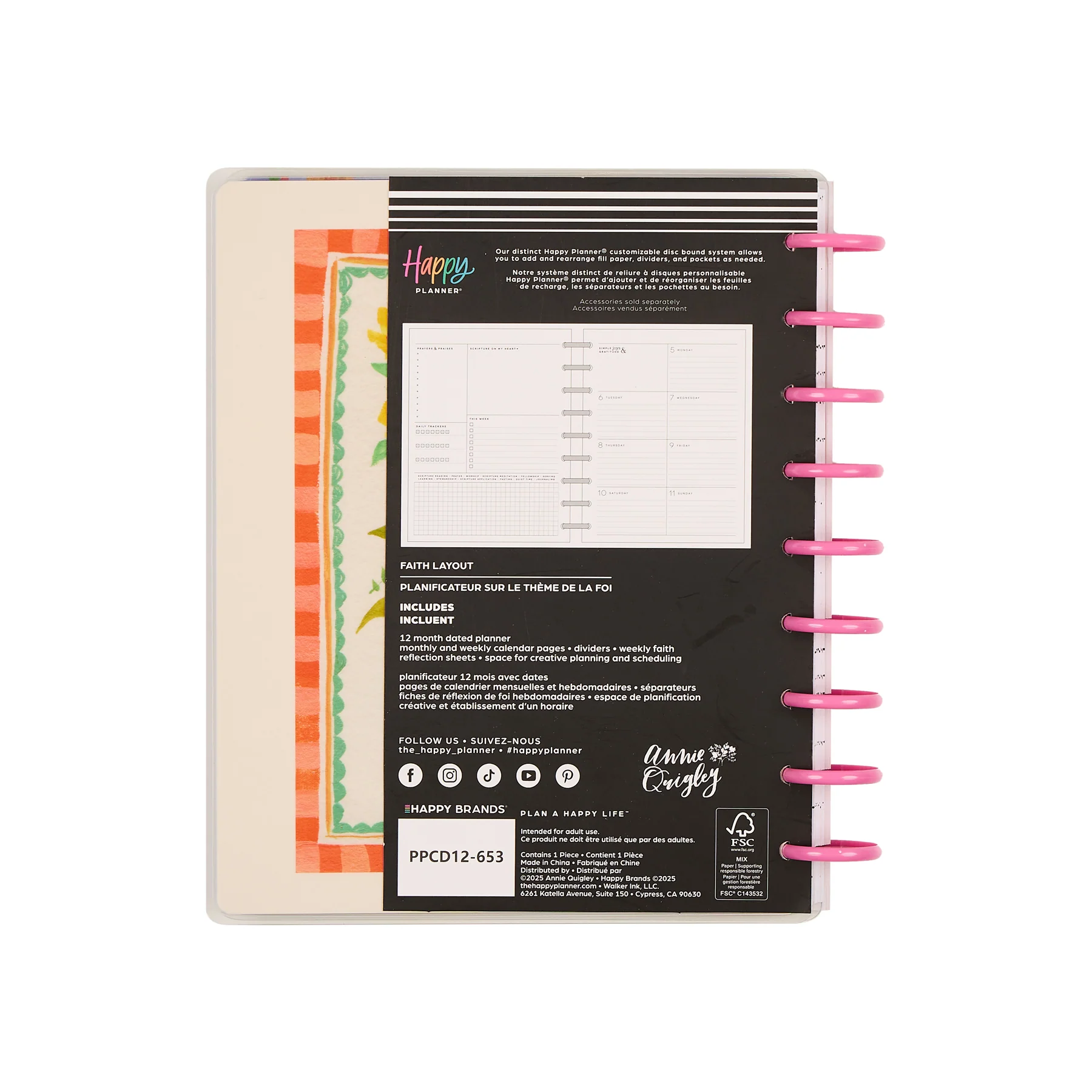 2026–2027 French Papers Customizable Faith Planner - Classic Faith Layout - 12 Months - Image 20