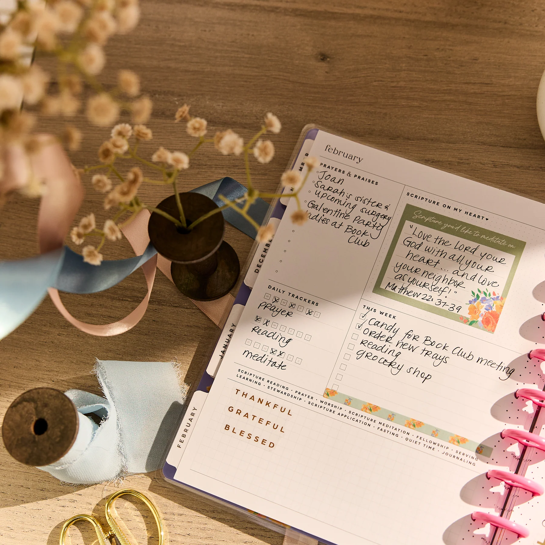 2026–2027 French Papers Customizable Faith Planner - Classic Faith Layout - 12 Months - Image 5