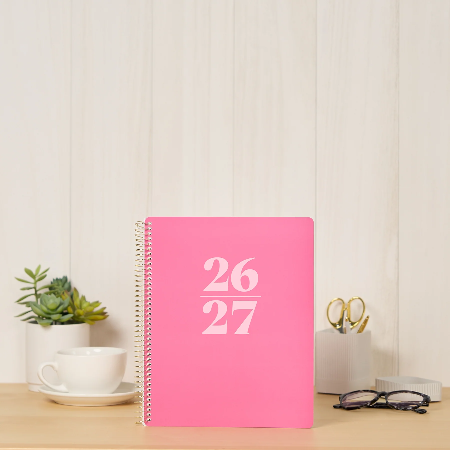 2026–2027 GO BIG Bold Pink Large Print Spiral Planner - Large Dashboard Layout - 15 Months - Image 3