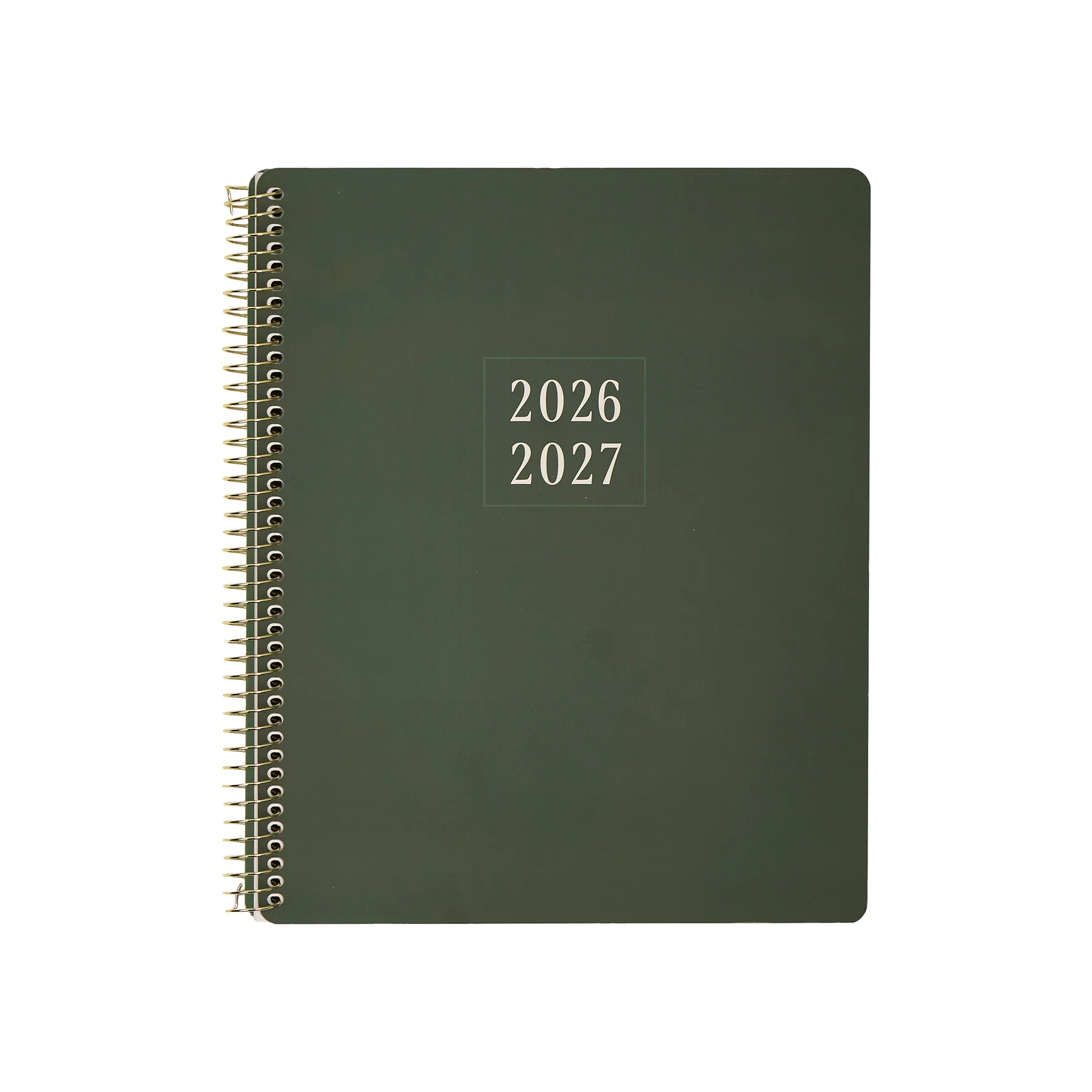 2026â2027 GO BIG Hunter Green Large Print Spiral Planner - Large Dashboard Layout - 15 Months