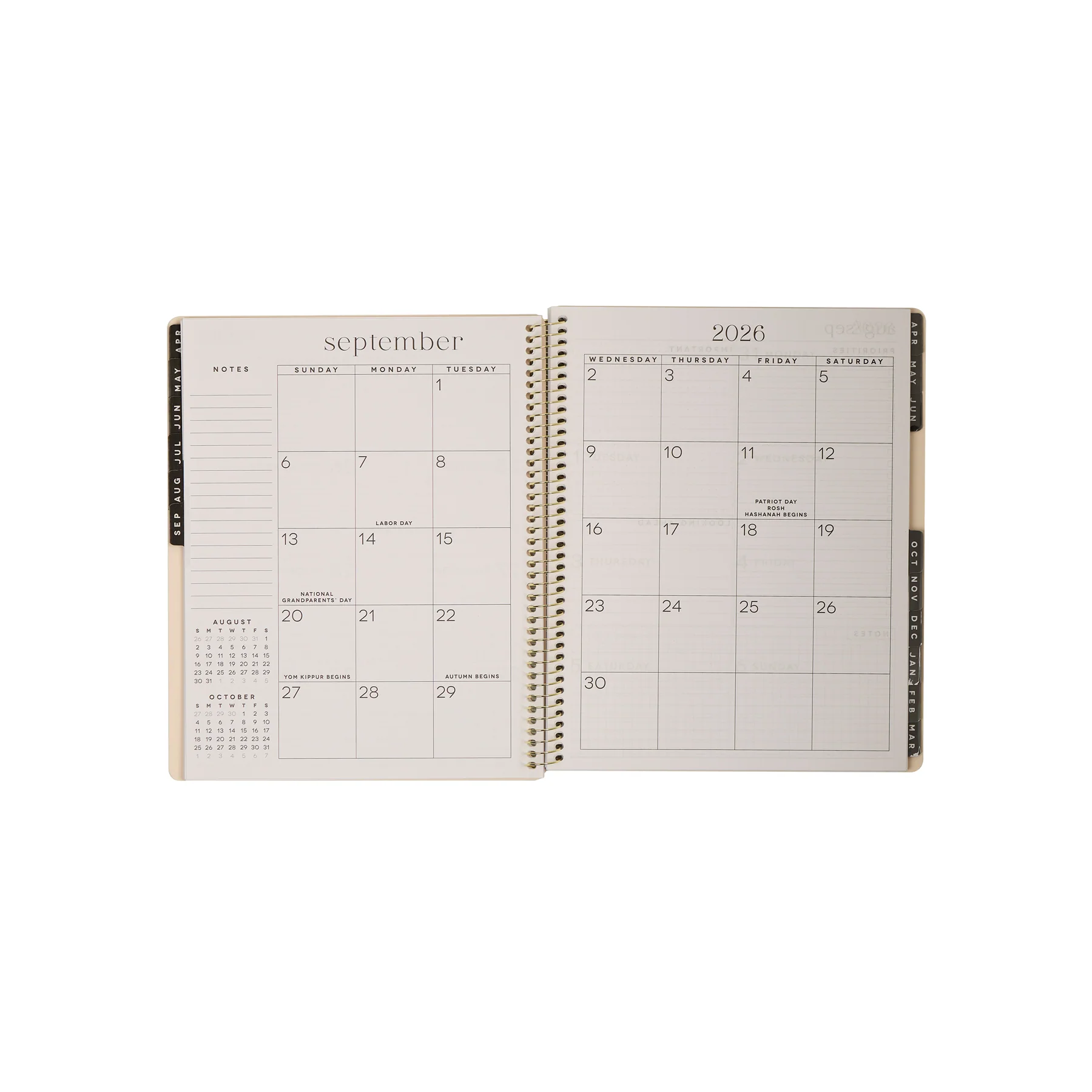2026–2027 GO BIG Minimalist Dot Large Print Spiral Planner - Large Dashboard Layout - 15 Months - Image 13