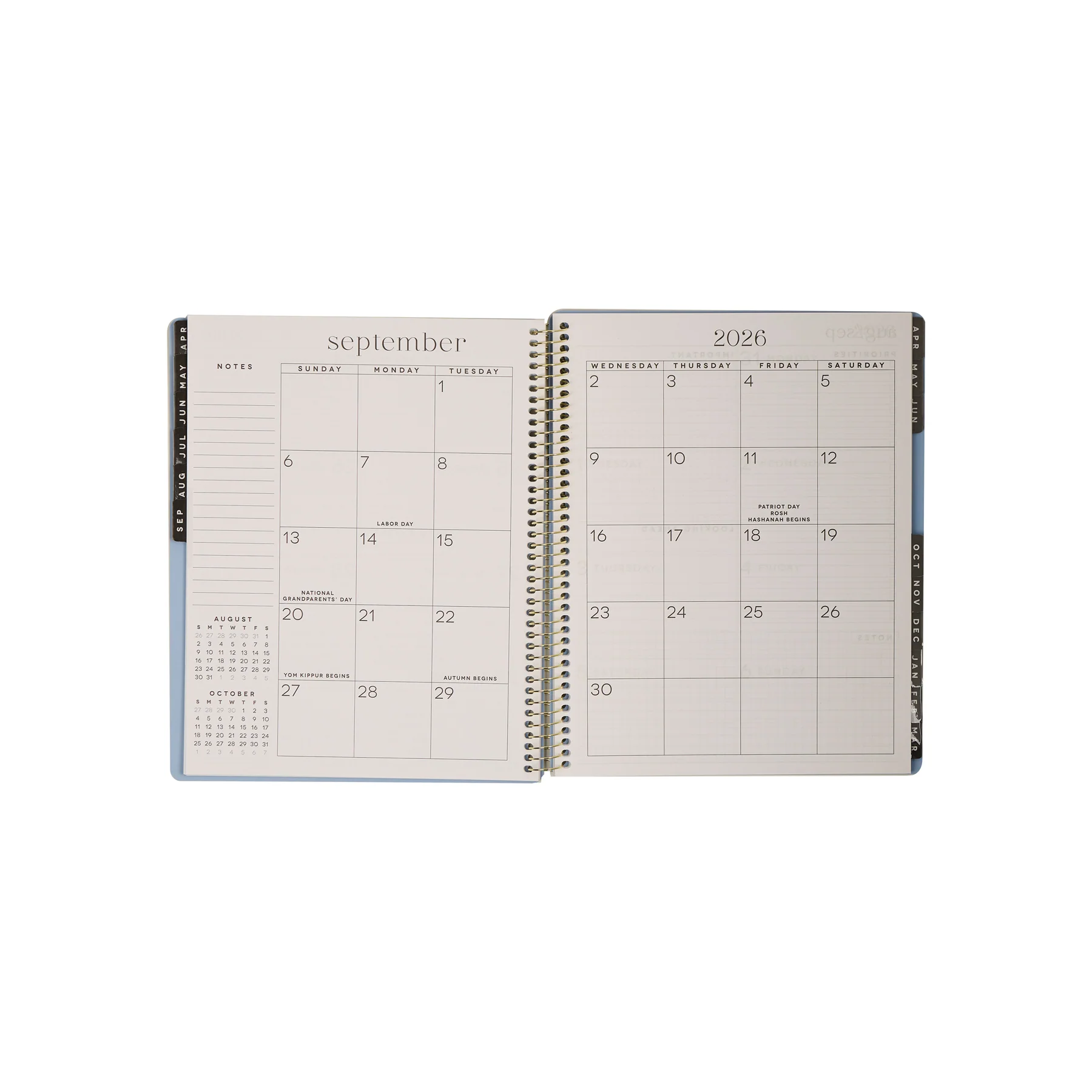 2026–2027 GO BIG Navy Large Print Spiral Planner - Large Dashboard Layout - 15 Months - Image 14