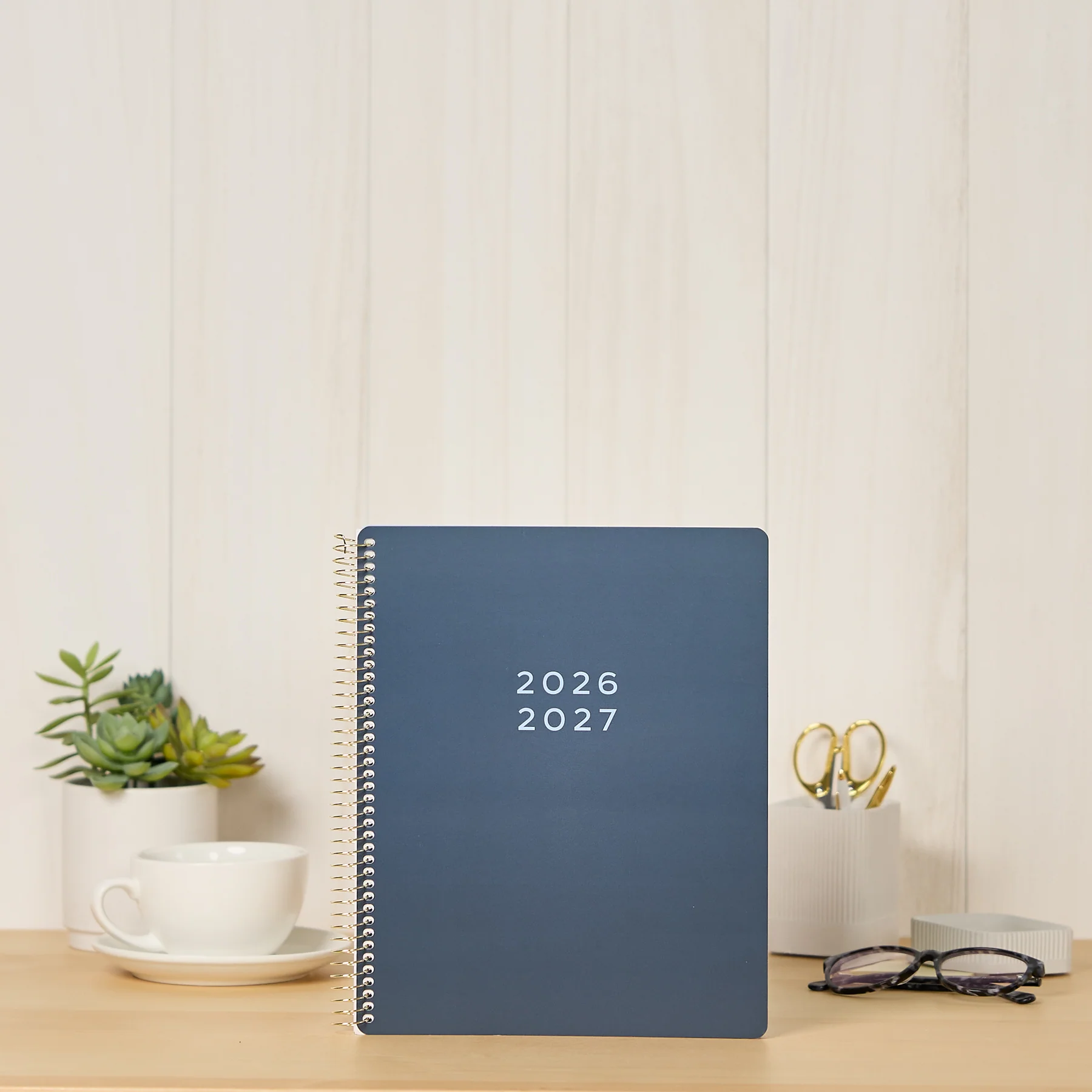 2026–2027 GO BIG Navy Large Print Spiral Planner - Large Dashboard Layout - 15 Months - Image 3