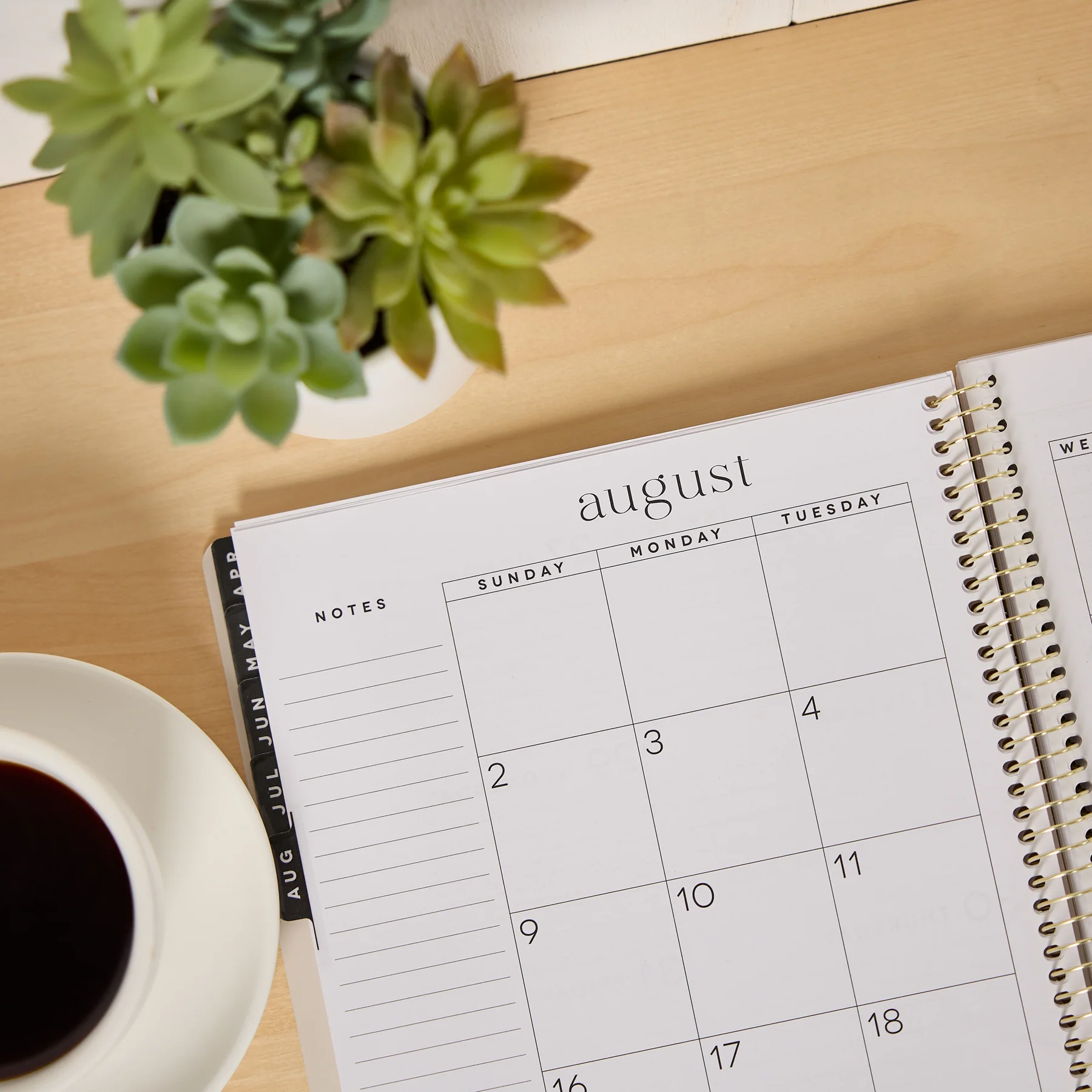 2026–2027 GO BIG Neutral Tile Large Print Spiral Planner - Large Dashboard Layout - 15 Months - Image 12