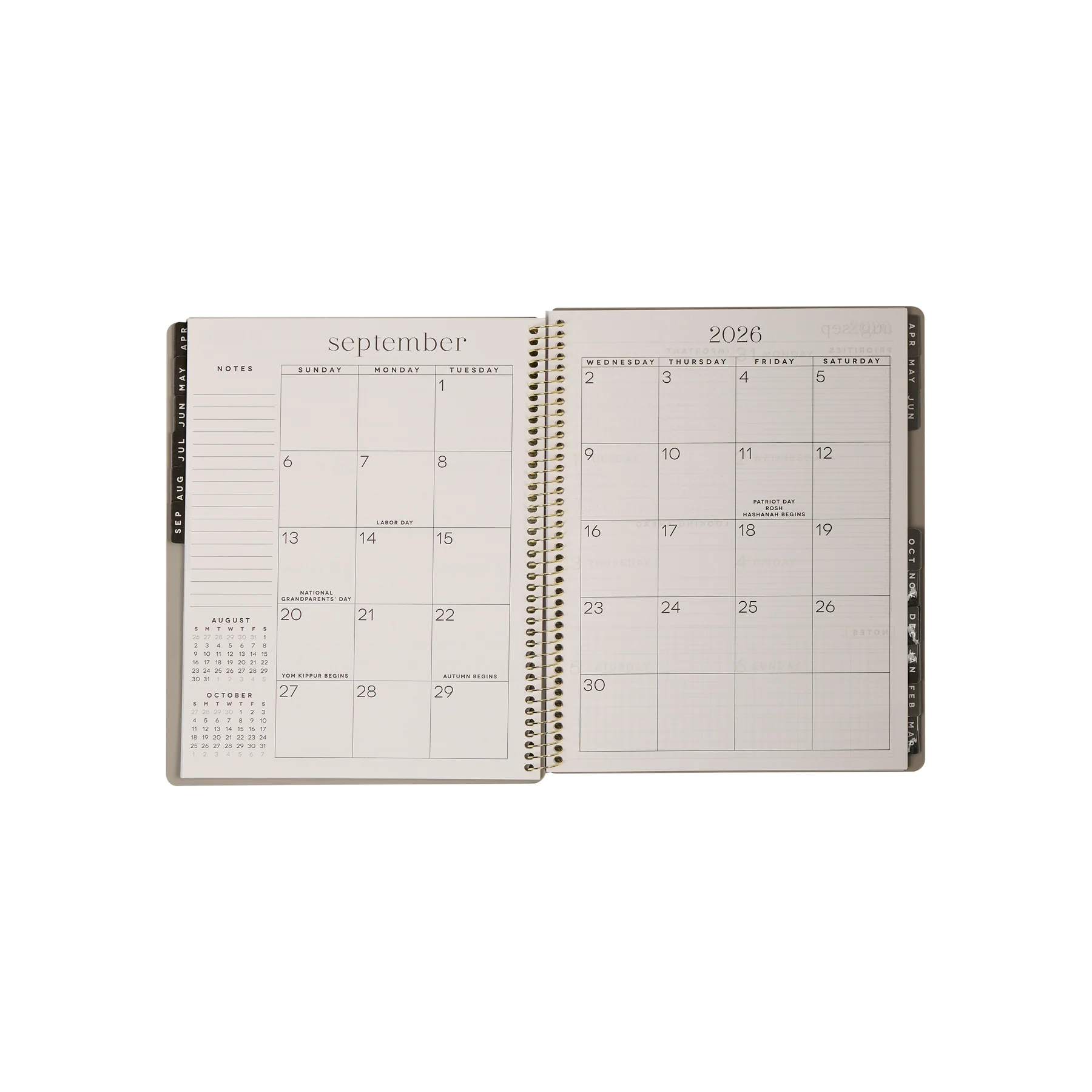 2026–2027 GO BIG Onyx Large Print Spiral Planner - Large Dashboard Layout - 15 Months - Image 11