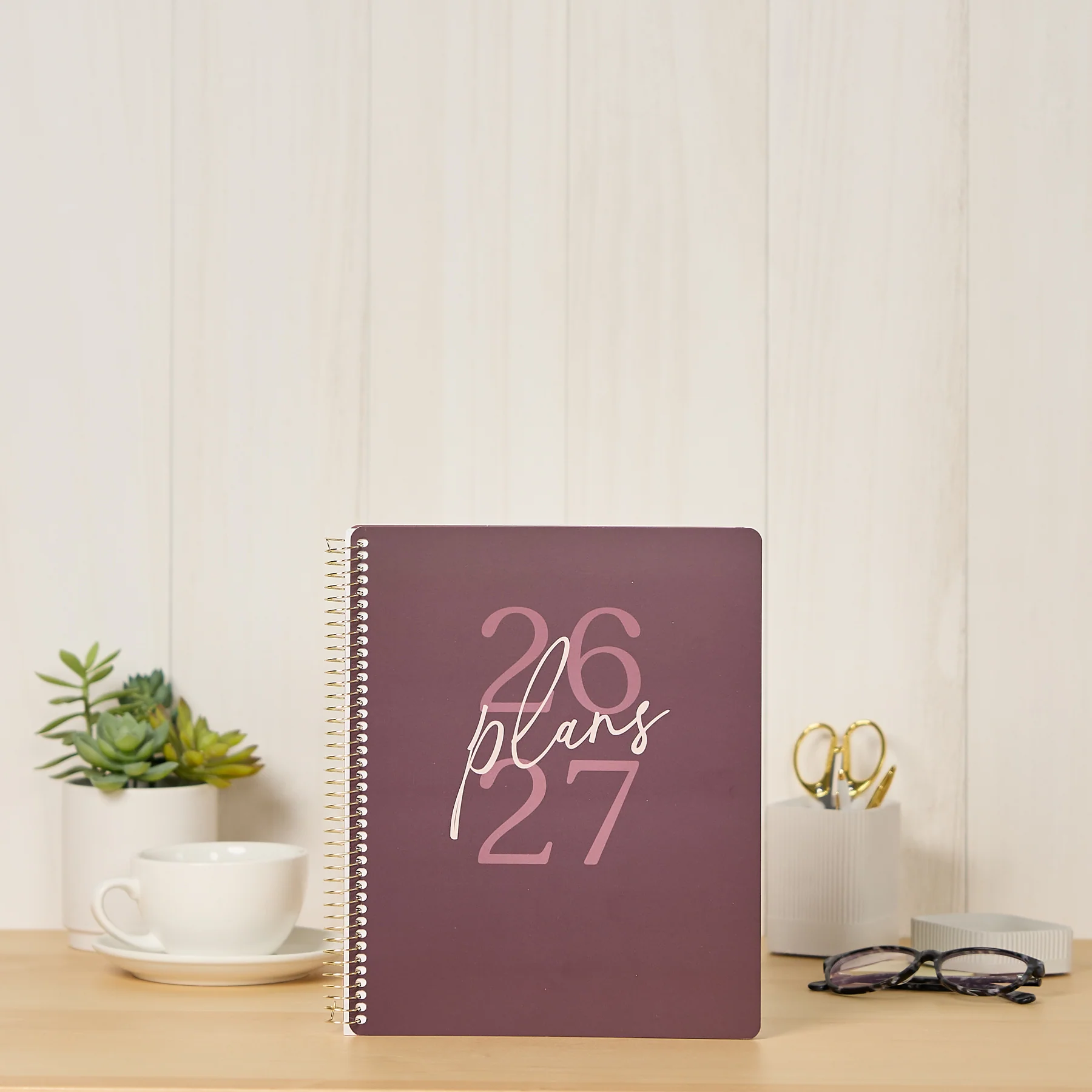 2026–2027 GO BIG Plum Plans Large Print Spiral Planner - Large Dashboard Layout - 15 Months - Image 3