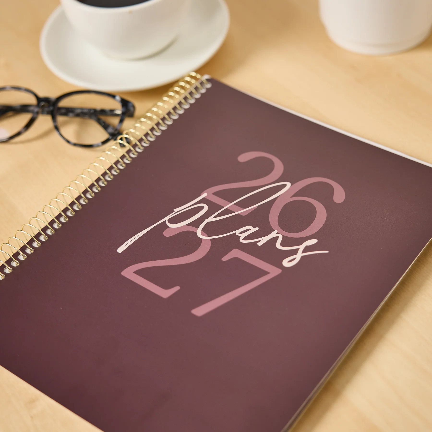 2026–2027 GO BIG Plum Plans Large Print Spiral Planner - Large Dashboard Layout - 15 Months - Image 7