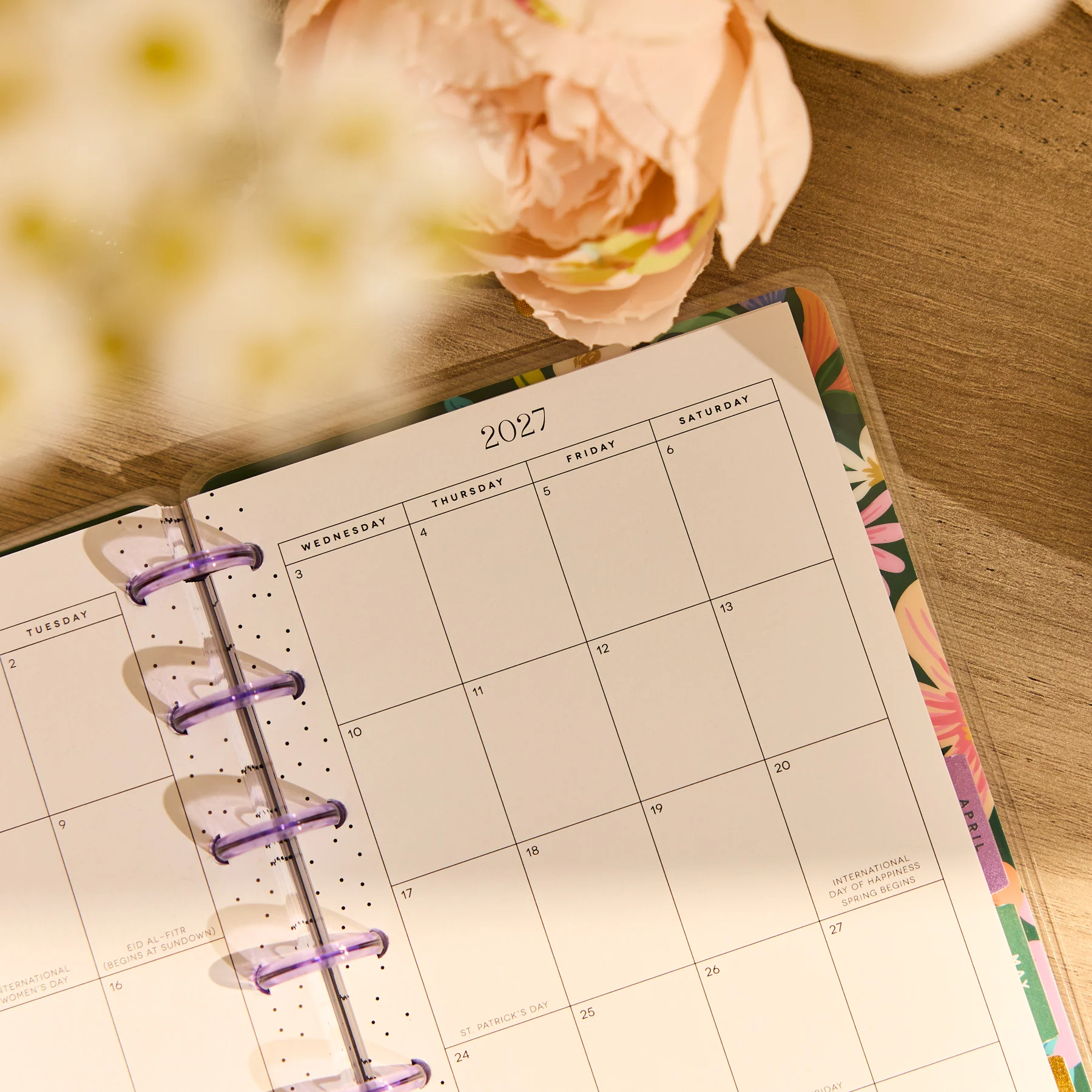 2026–2027 Golden Garden Customizable Planner - Mini Dashboard Layout - 12 Months - Image 11