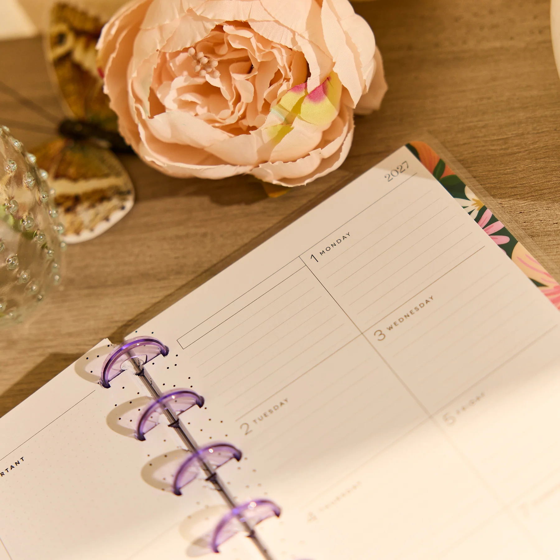 2026–2027 Golden Garden Customizable Planner - Mini Dashboard Layout - 12 Months - Image 12