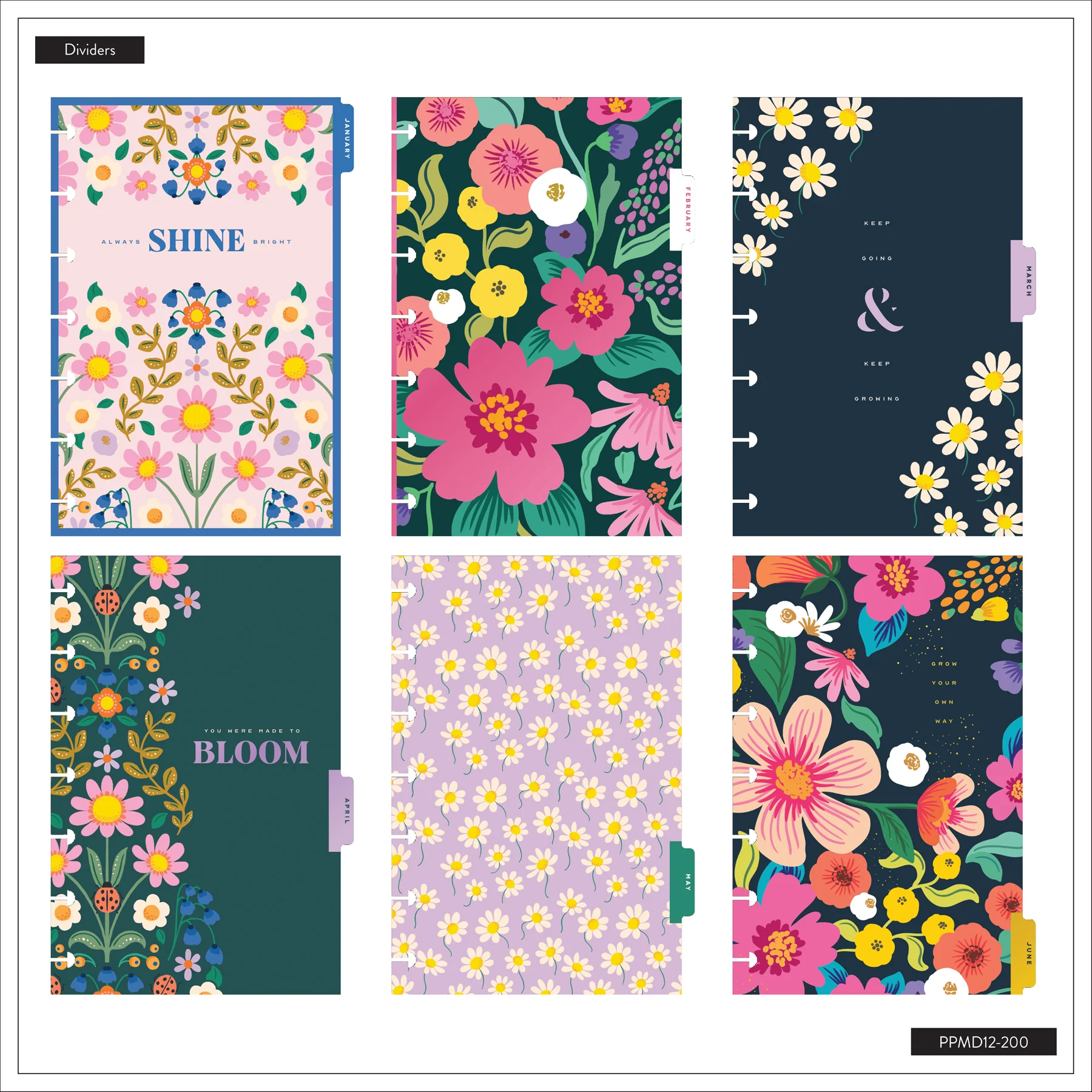 2026–2027 Golden Garden Customizable Planner - Mini Dashboard Layout - 12 Months - Image 15